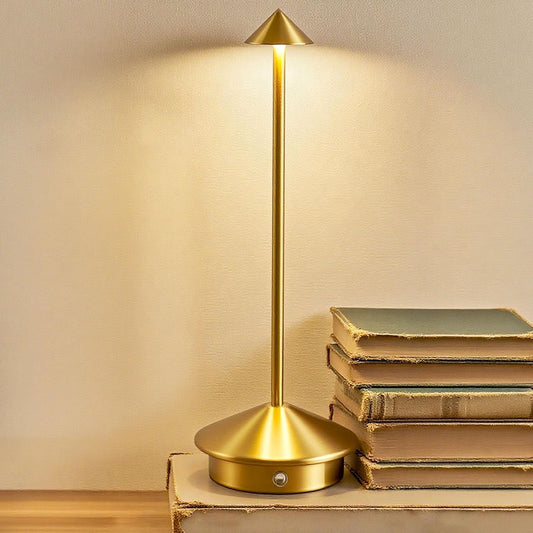 Cordless LED Table Lamp, Rechargeable 5200mAH Battery Operated Lamp for Decor, 3 Color Stepless Dimming Desk Lamps, for Restaurant, Bedroom, Outdoor Camping, Coffee Shop, Night Light