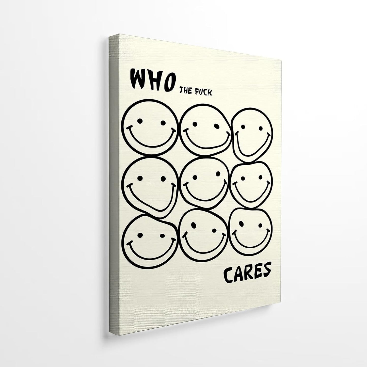 DIHSIEG Inspirational Canvas Wall Art Funny Bathroom Wall Art Print Poster, Frameless Canvas Decor,with Hook, Can be Placed on the Table,Motivational Prints,Dark 12x16 Inch