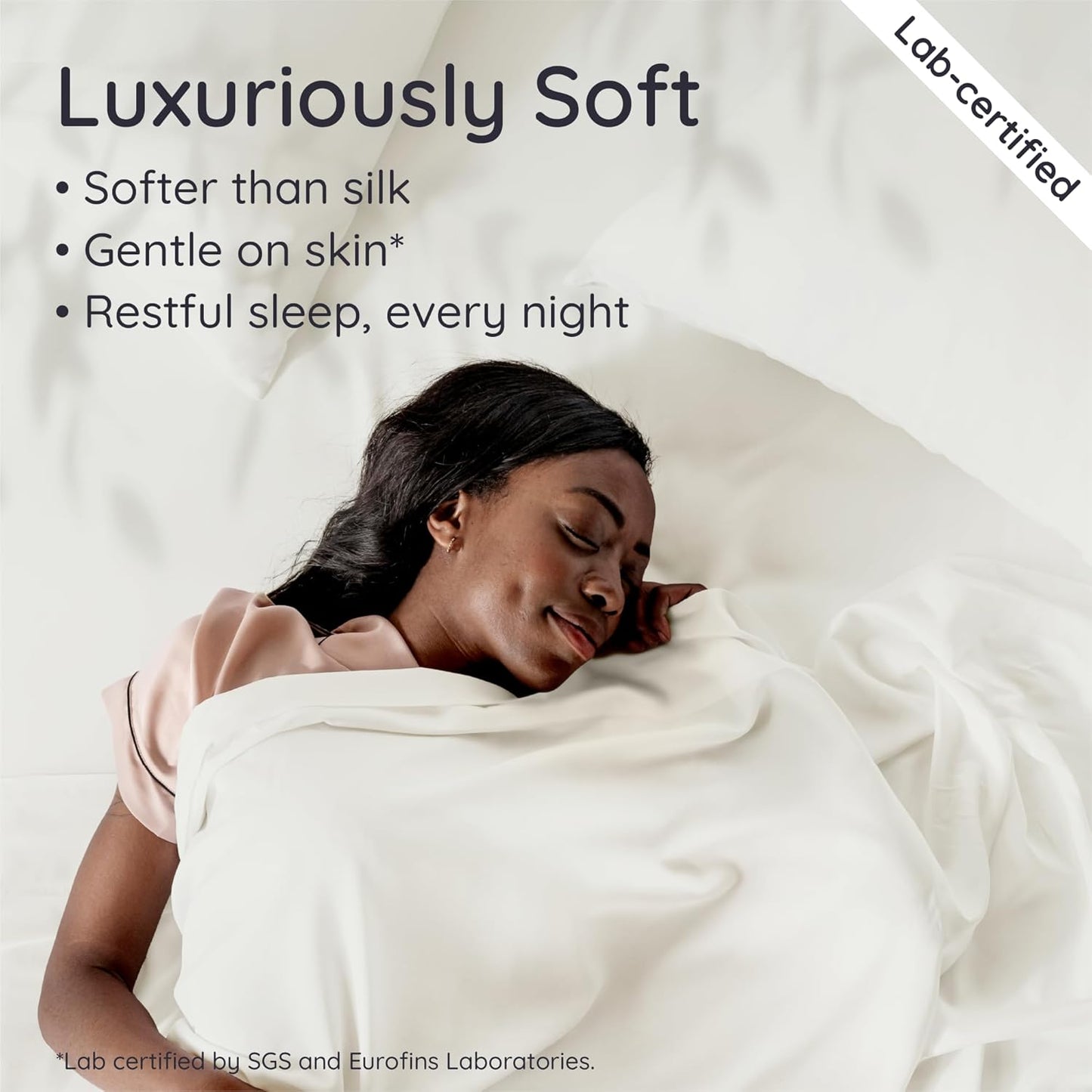 Bambaw 100% Viscose Derived from Bamboo Sheets Full Size Set – 4pcs Cooling Sheets Full Size, Perfect for Hot Sleepers, Luxury Sheets, Buttery Soft Bed Sheets, with Elastic Corner Straps (Ivory)