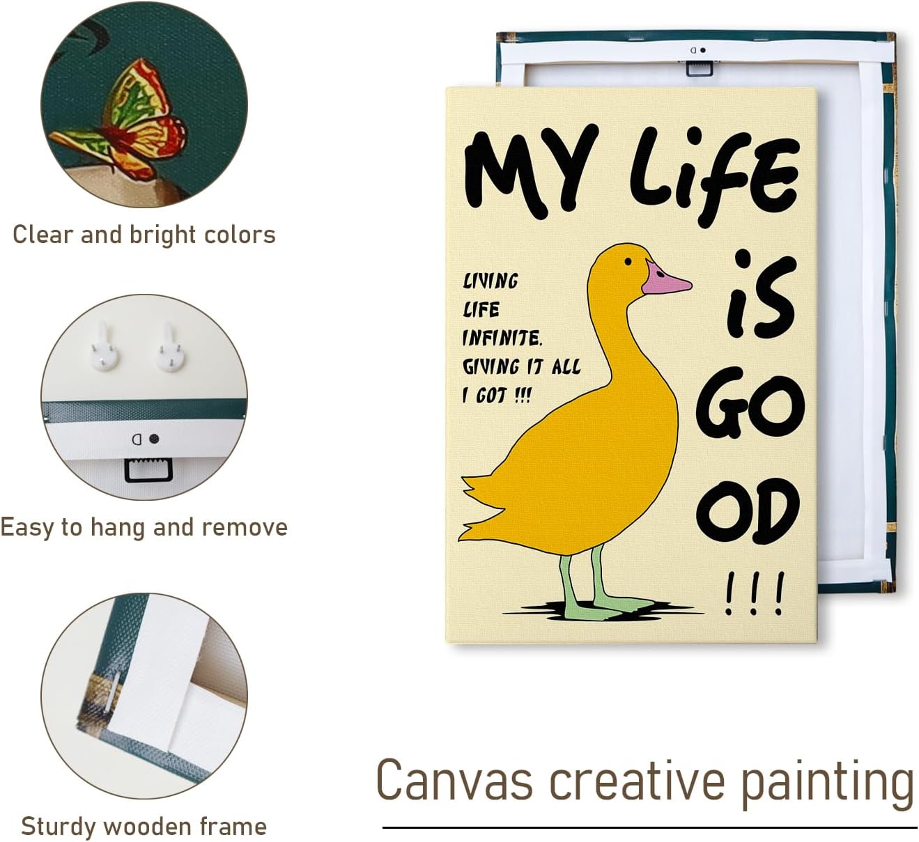 DIHSIEG Canvas Wall Art Print Frameless Floral Canvas Picture Poster, Motivational Wall Art Canvas Decor, Bedroom Canvas Prints, Dark Wall Art 12x16 Inch (dark green6)