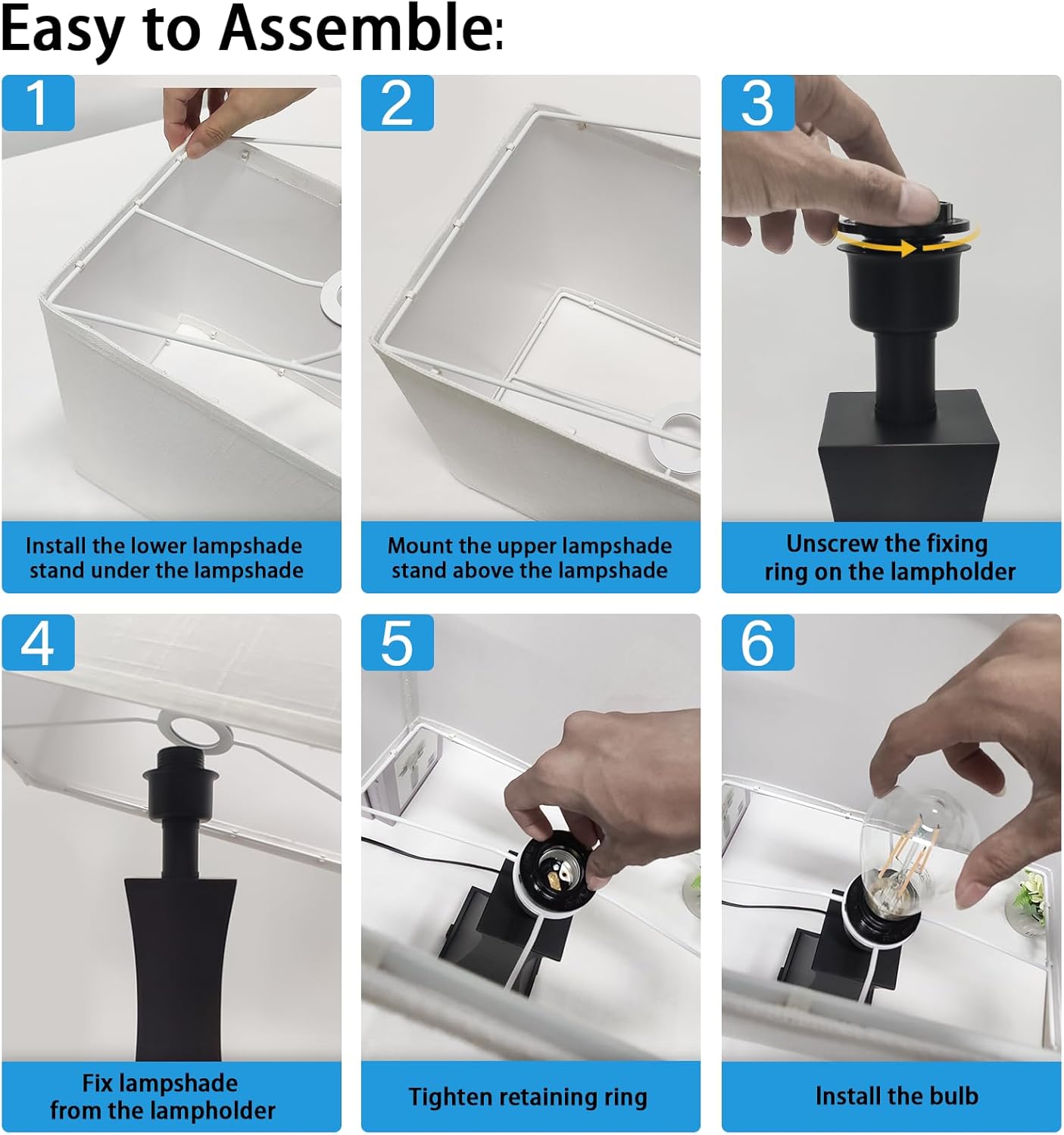 Table Lamp for Bedroom 3-Way Dimmable Touch Control Chrome Bedside Lamp with USB A+C Port & AC Outlet 21.6" Tall Nightstand Lamp for Living Room Office and Hotel Bulb Included