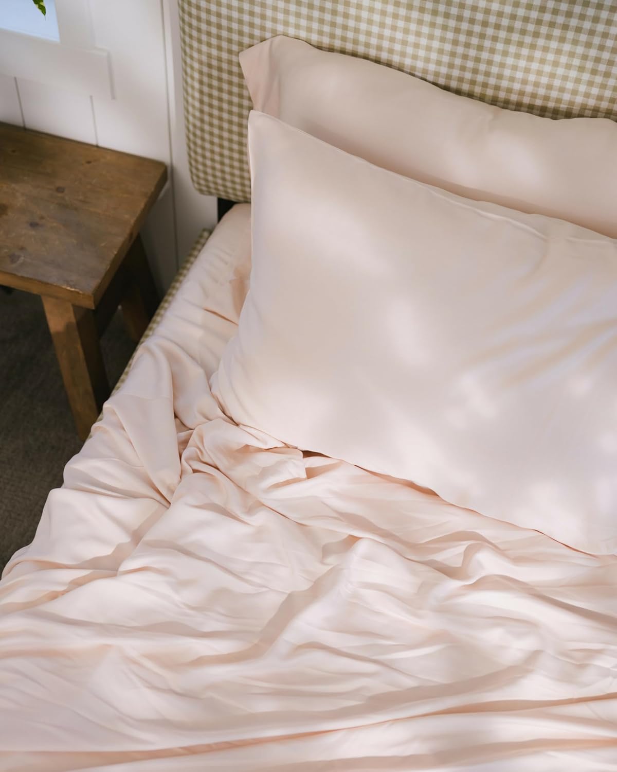 Cozy Earth Luxury Bed Sheet Set - 100% Viscose from Bamboo Fabric, Ultra-Soft & Breathable, Fits Regular & Deep Pocket Mattresses up to 20" - 4 Pieces King Sheet Set - Peony