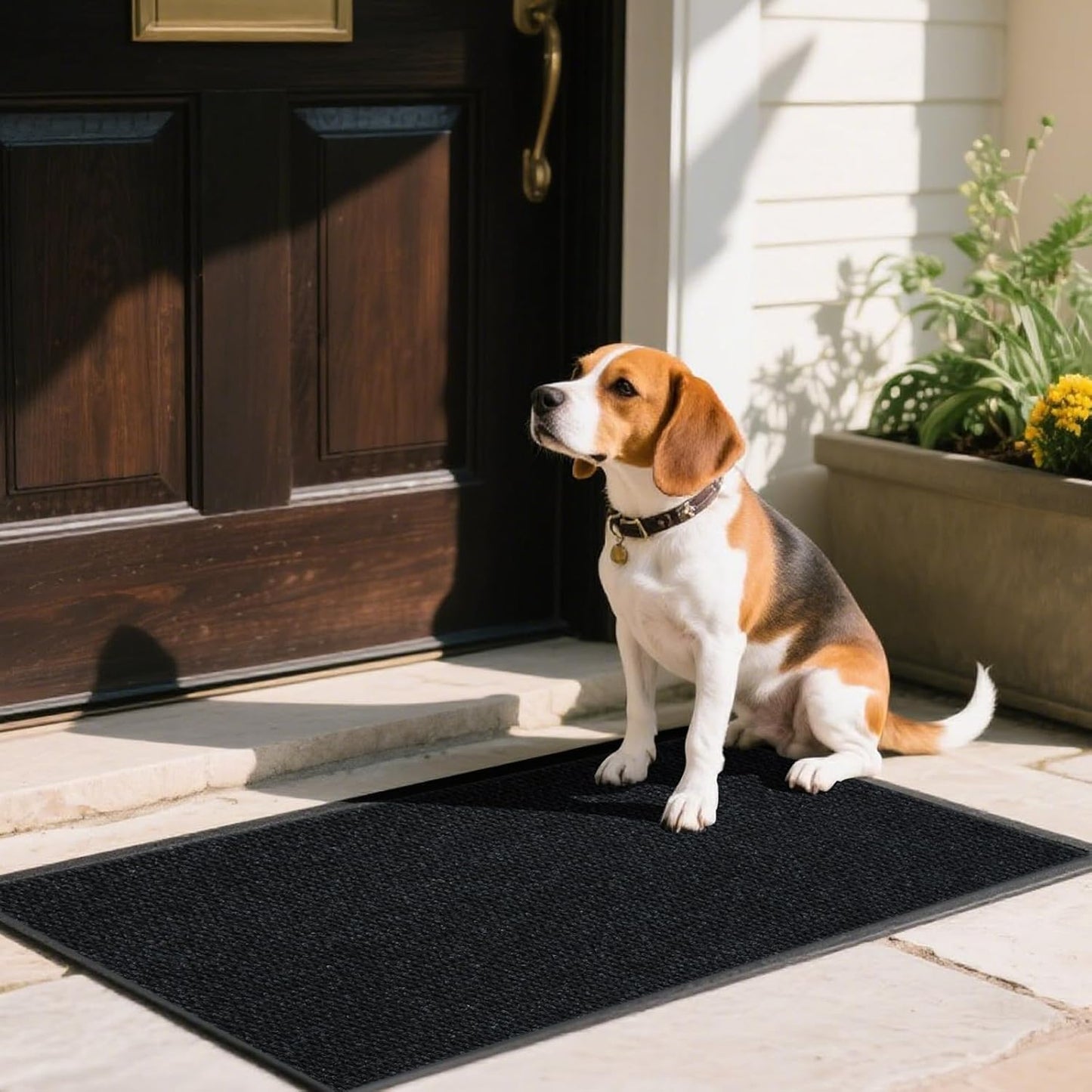 Front Door Mat Indoor Outdoor Entrance, 3ft x 60ft Non Slip Custom Size Outdoor Mat, Commercial Easy Clean Door Mat, Low-Profile Doormat Welcome Floor doormats, Resist Dirt for Front Door Patio Decor