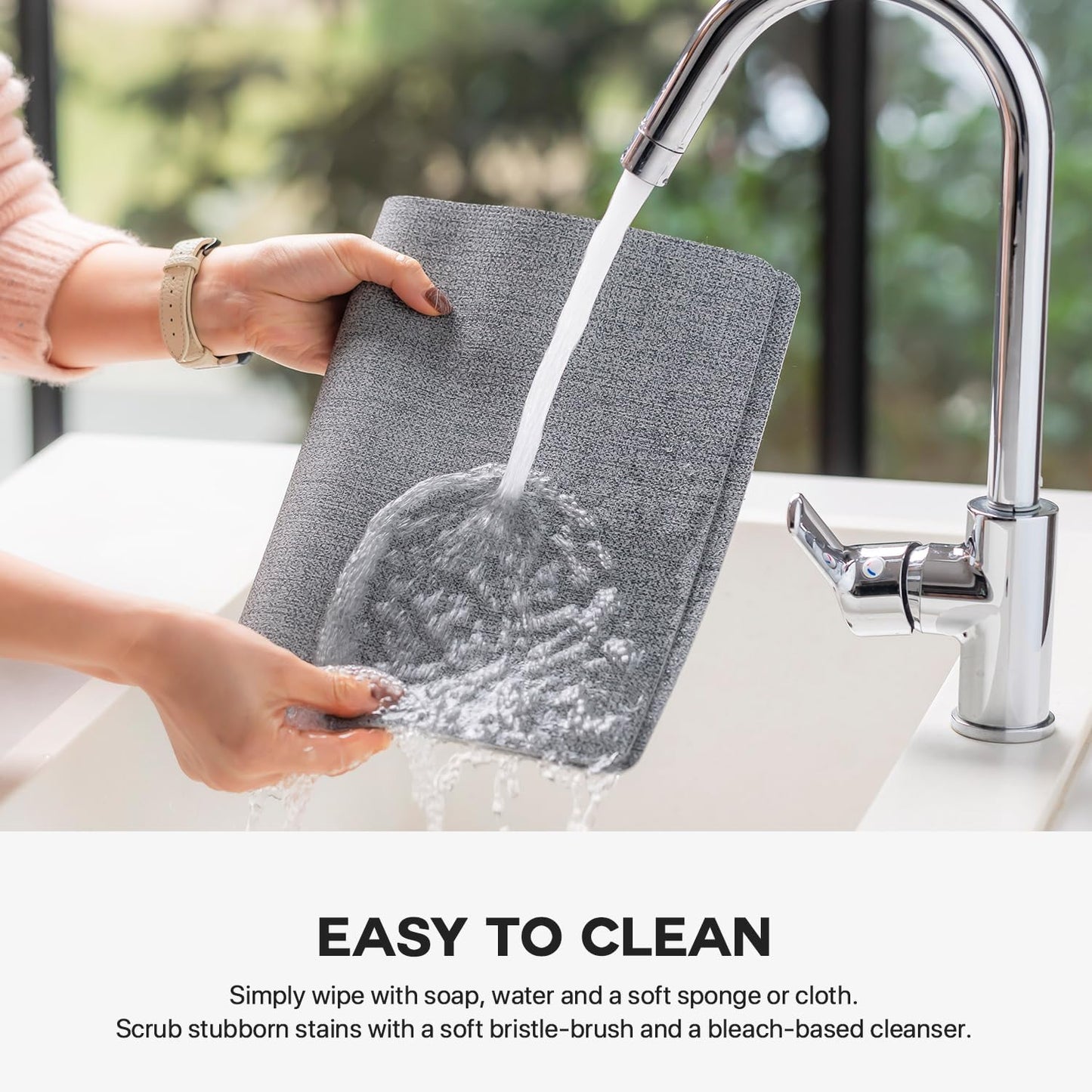 Faux Leather Placemats Set of 4 Vinyl Washable Wipeable Table Mats for Kitchen Dining Table Heat Resistant Waterproof Modern Indoor/Outdoor Placemats Non-Slip Easy Clean Place Mats (Stargaze)