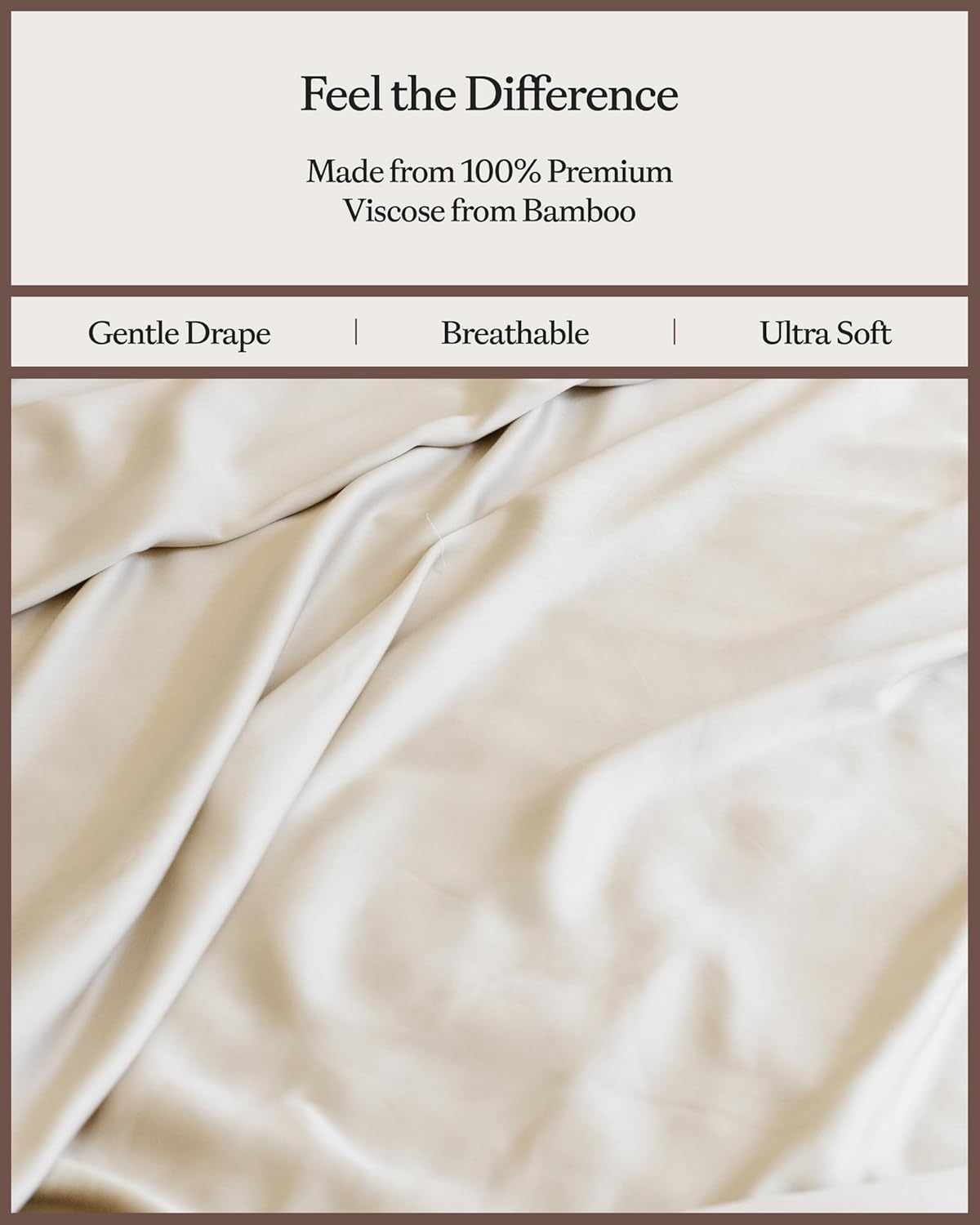 Cozy Earth Luxury Bed Sheet Set - 100% Viscose from Bamboo Fabric, Ultra-Soft & Breathable, Fits Regular & Deep Pocket Mattresses up to 20" - 4 Pieces Twin Sheet Set Driftwood