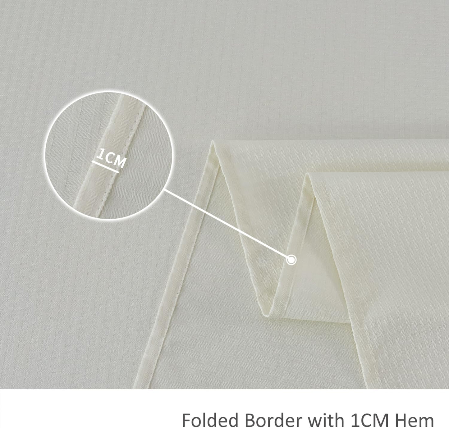 maxmill Weaved Texture Tablecloth Water Resistance Antiwrinkle Spillproof Soft Washable Table Cloth for Dining Room, Buffet Banquet Parties Holiday Dinner, Rectangular 60 x 108 Inch, Ivory