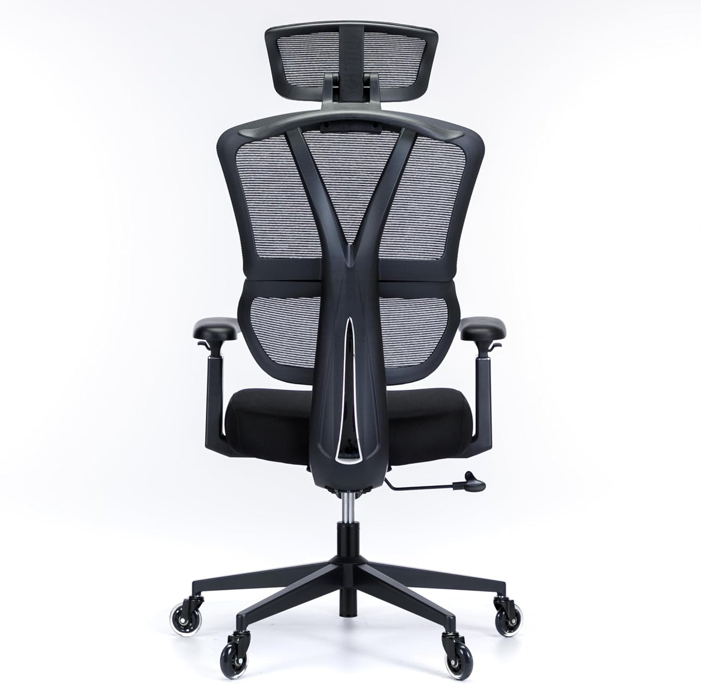 Ergonomic Office Chair - 400 lbs Capacity High-Back Mesh Computer Chair with Lumbar Support, Adjustable Headrest | Home and Gaming Desk Chair，Black