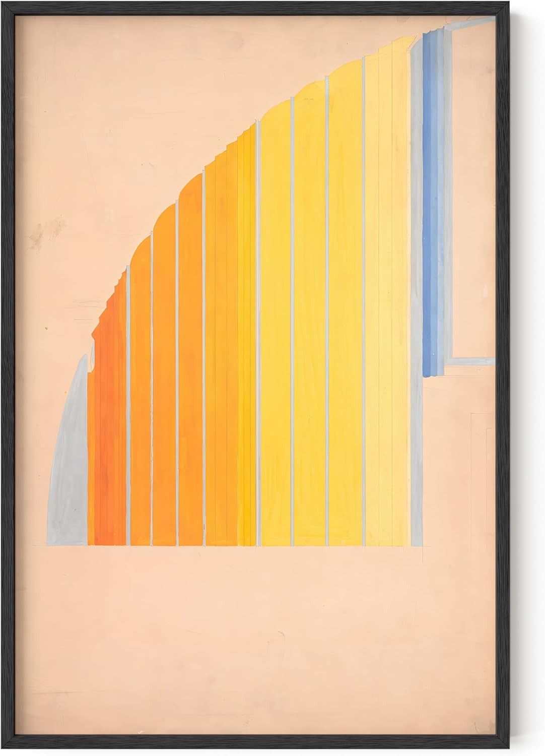 HAUS AND HUES Winold Reiss Art Print with Black Oak Frame 24x36