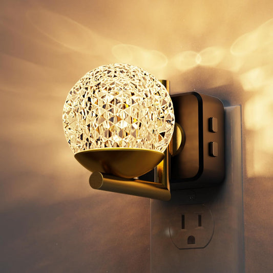 L LOHAS LED Night Lights Plug Into Wall,Dusk to Dawn Sensor,10-Color RGB Dimmable Night Light, 180°Rotating Plug in Night Light for Bathroom, Hallway, Bedroom, Stairway