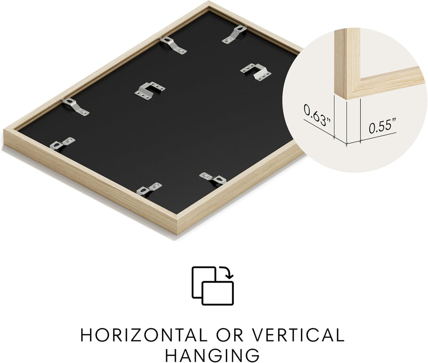 HAUS AND HUES Modern Abstract Wall Art - Blue and Green Living Room Art, Modern Artwork for Walls, Minimalist Picture for Living Room(Green Pattern, Beige Frame, 12x16)