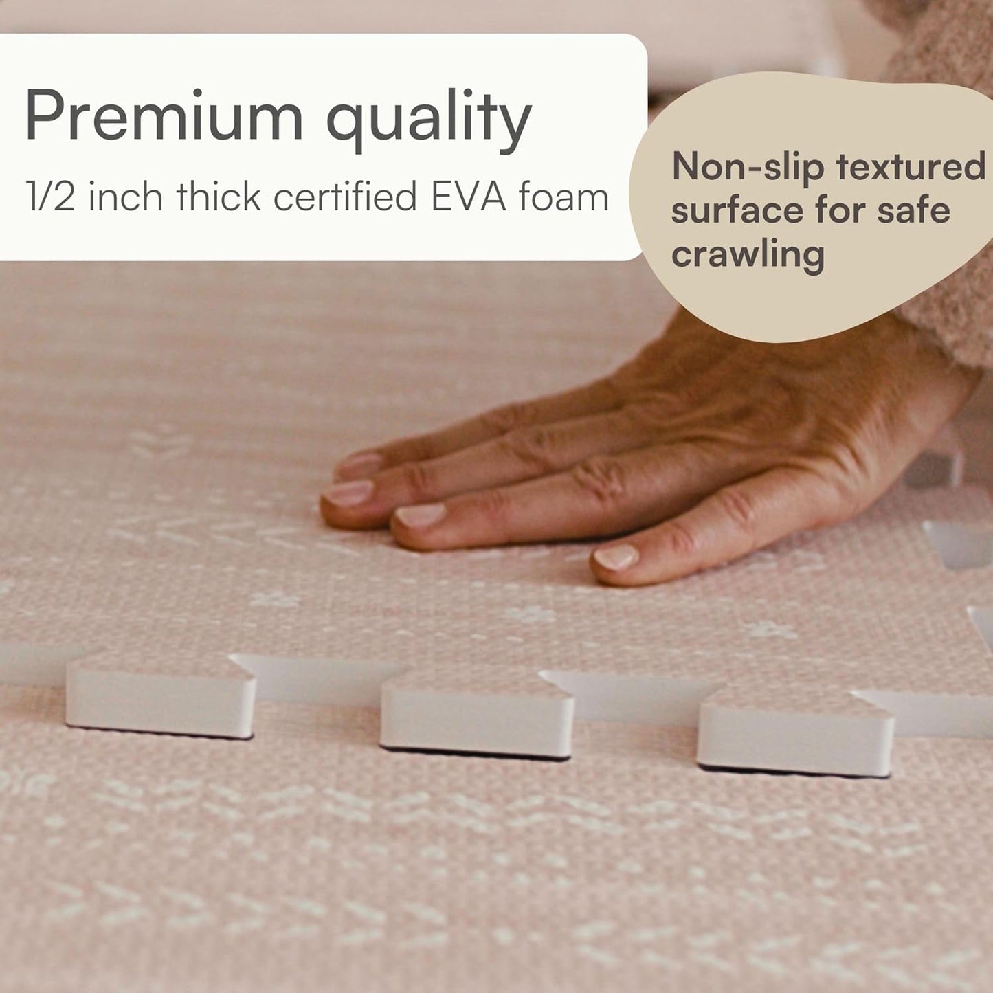 Lillefolk Baby Play Mat for Floor – 6x6ft Dusk | Soft Non Toxic Premium EVA Foam Tiles for Tummy Time, Crawling & Playroom – Waterproof Interlocking Floor Mat for Babies & Toddlers (9 Tiles)