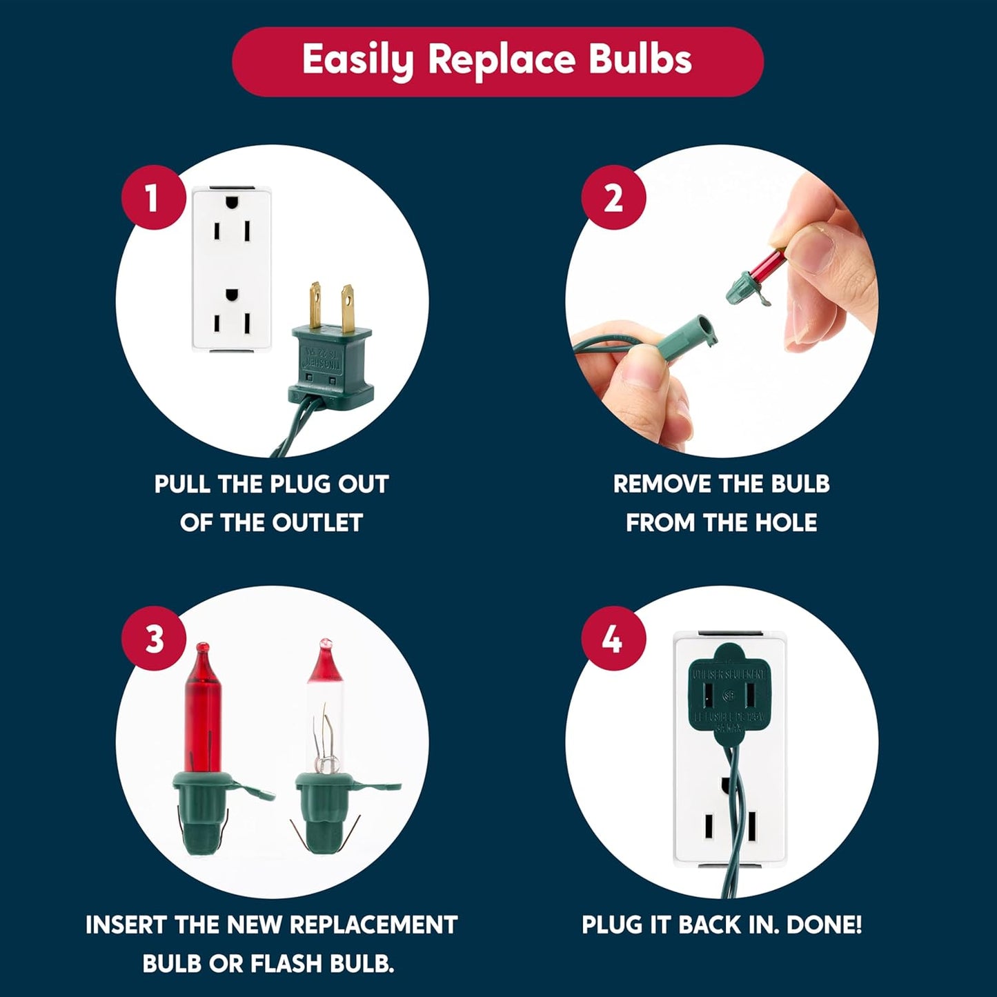 Joiedomi Red Christmas Lights Outdoor,42.8FT Christmas Tree Lights Outside,200(2x100) Count String Lights,Green Wire Xmas Lights for Decorations Indoor Holiday Theme Party Yard House