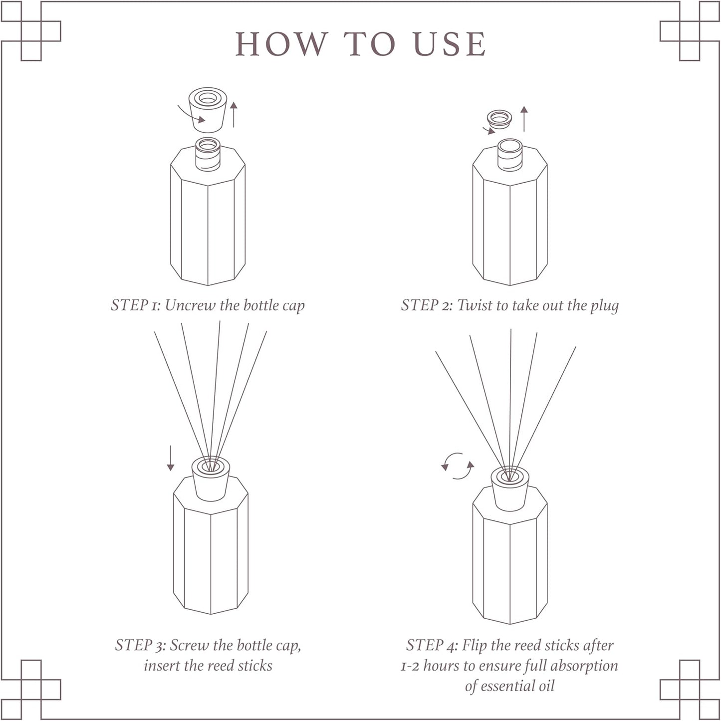 Reed Diffuser Set, 6.76 fl oz Gardenia Scented Oil Diffuser, Home Fragrance with Reed Sticks for Bedroom, Office, Bathroom Shelf Decor & Gifts