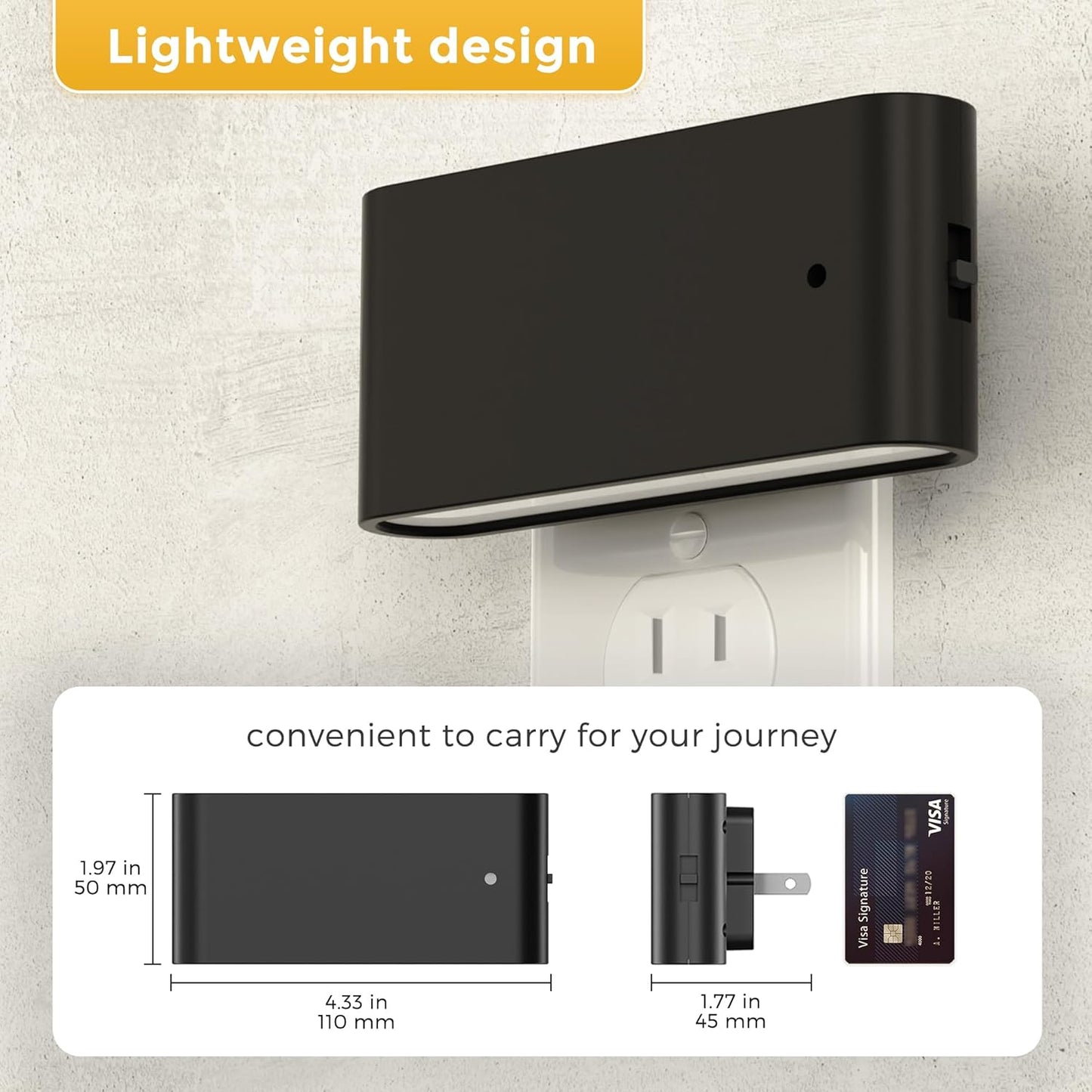 L LOHAS LED Night Light, Dimmable Modern LED Night Lights Plug into Wall,Dusk to Dawn Sensor Night Lights for Kid, 0-100LM 3000K Soft White Nightlight for Hallway Bedroom Stairway