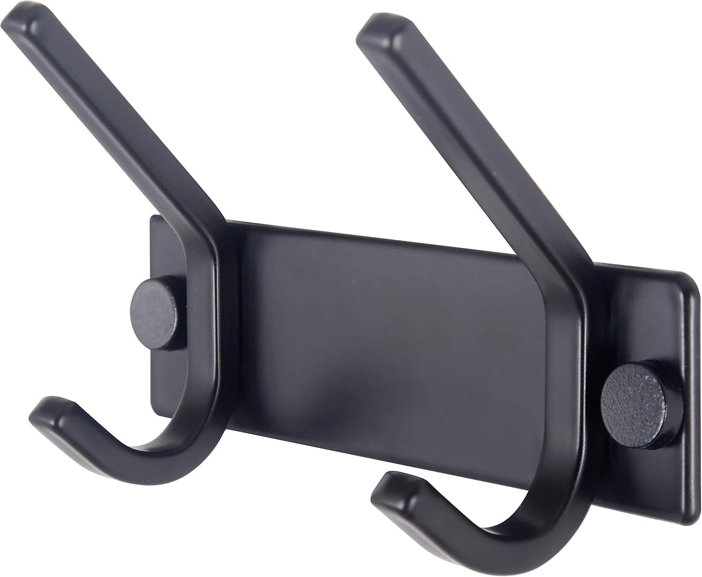 WEBI Coat Rack Wall Mounted,2 Coat Hooks for Hanging Coats,Hook Rack Hook Rail Coat Hanger Wall Coat Rack with Hooks for Clothes,Jacket,Black