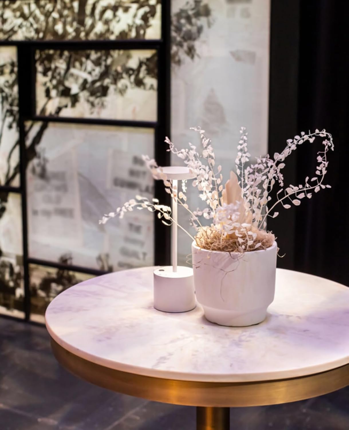 2 Pack Cordless Rechargeable Table Lamp, 3 Color Temperature & Dimmable, IP54 Waterproof Battery Operated Portable LED Light for Outdoor, Patio, Restaurant, Bedside, Shower (White)