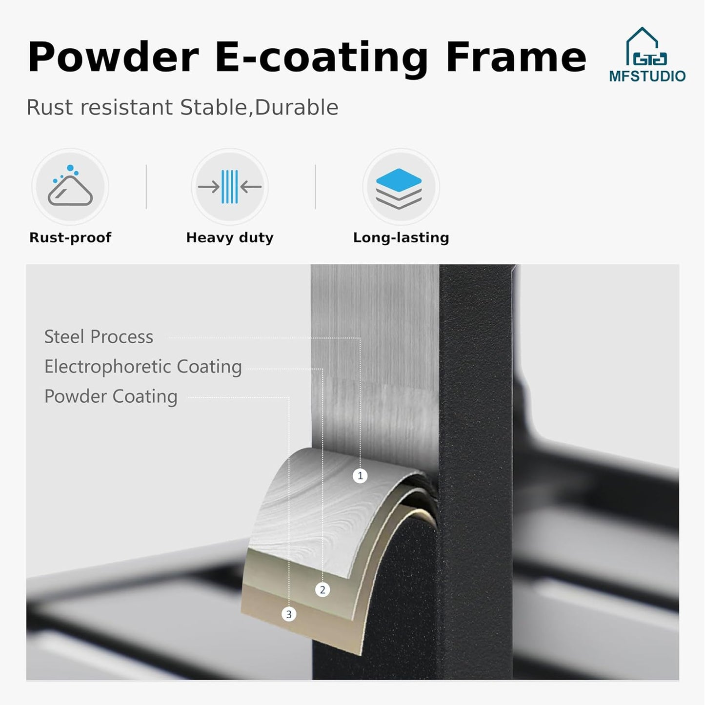 MFSTUDIO Patio Table and Chairs Set, Patio Dining Set for 8 Persons, 9 Piece Outdoor Dining Set with Expandable Table, Metal Outdoor Patio Furniture Set for Deck Backyard Poolside Garden