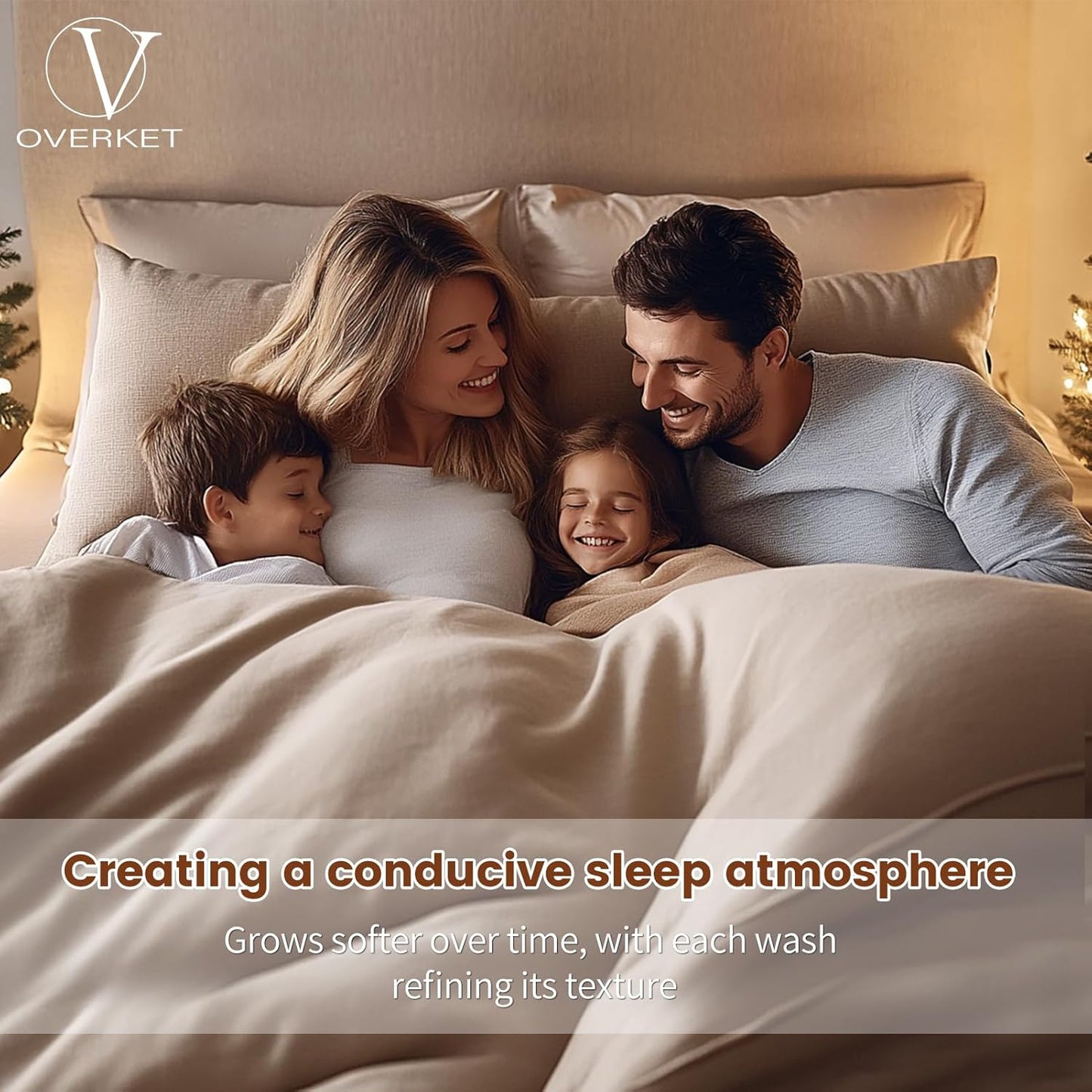 100% Linen Sheets California King Size,Breathable & Durable 4-Piece Bed Flax Sheet Set,Soft All-Season Bedding for Hot Sleepers 16" Deep Pocket Oeko-TEX Certified,（Cal King, Dark Grey）