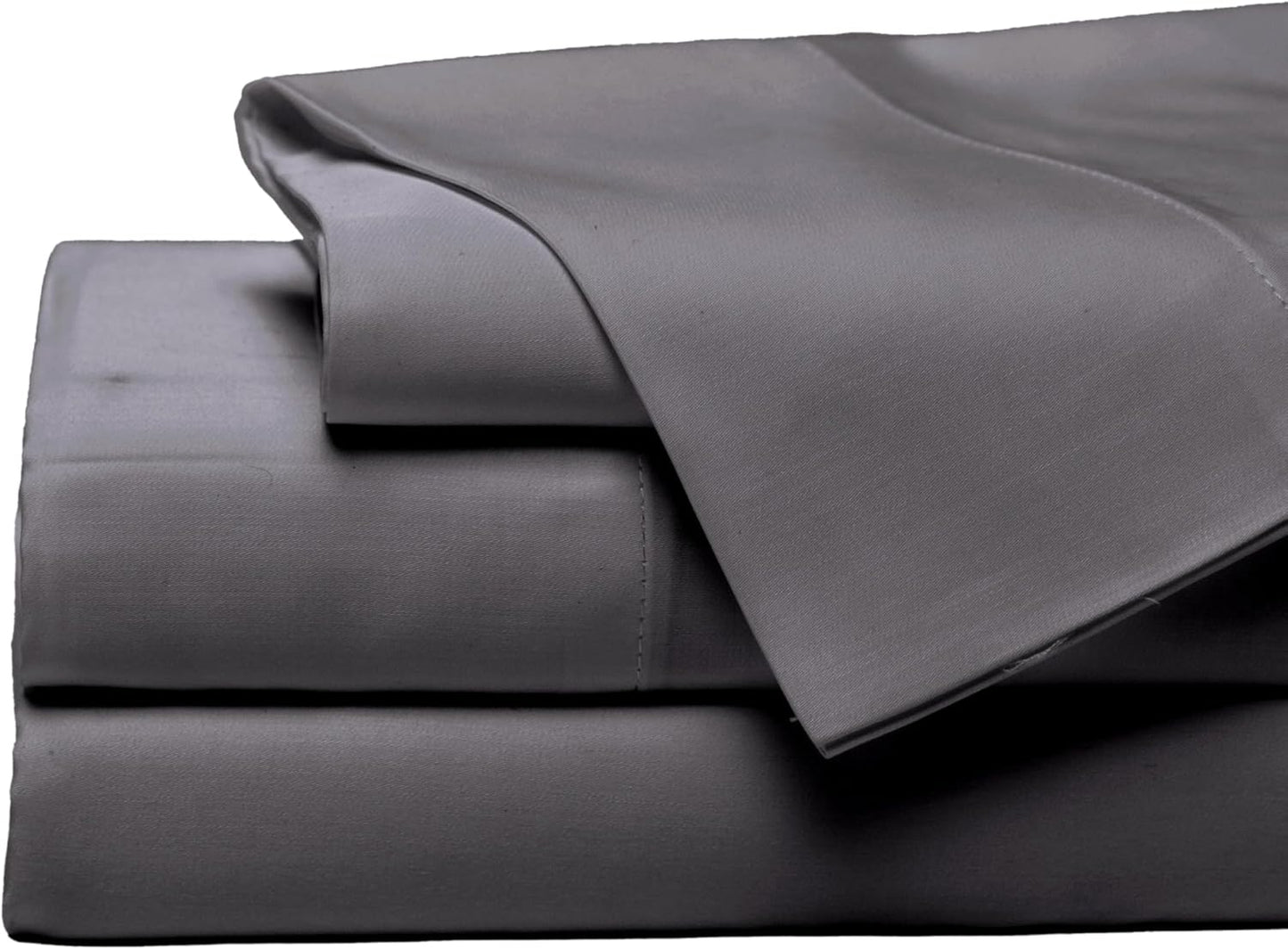 Cozy Earth Luxury Bed Sheet Set - 100% Viscose from Bamboo Fabric, Ultra-Soft & Breathable, Fits Regular & Deep Pocket Mattresses up to 20" - 4 Pieces Queen Sheet Set Charcoal Grey