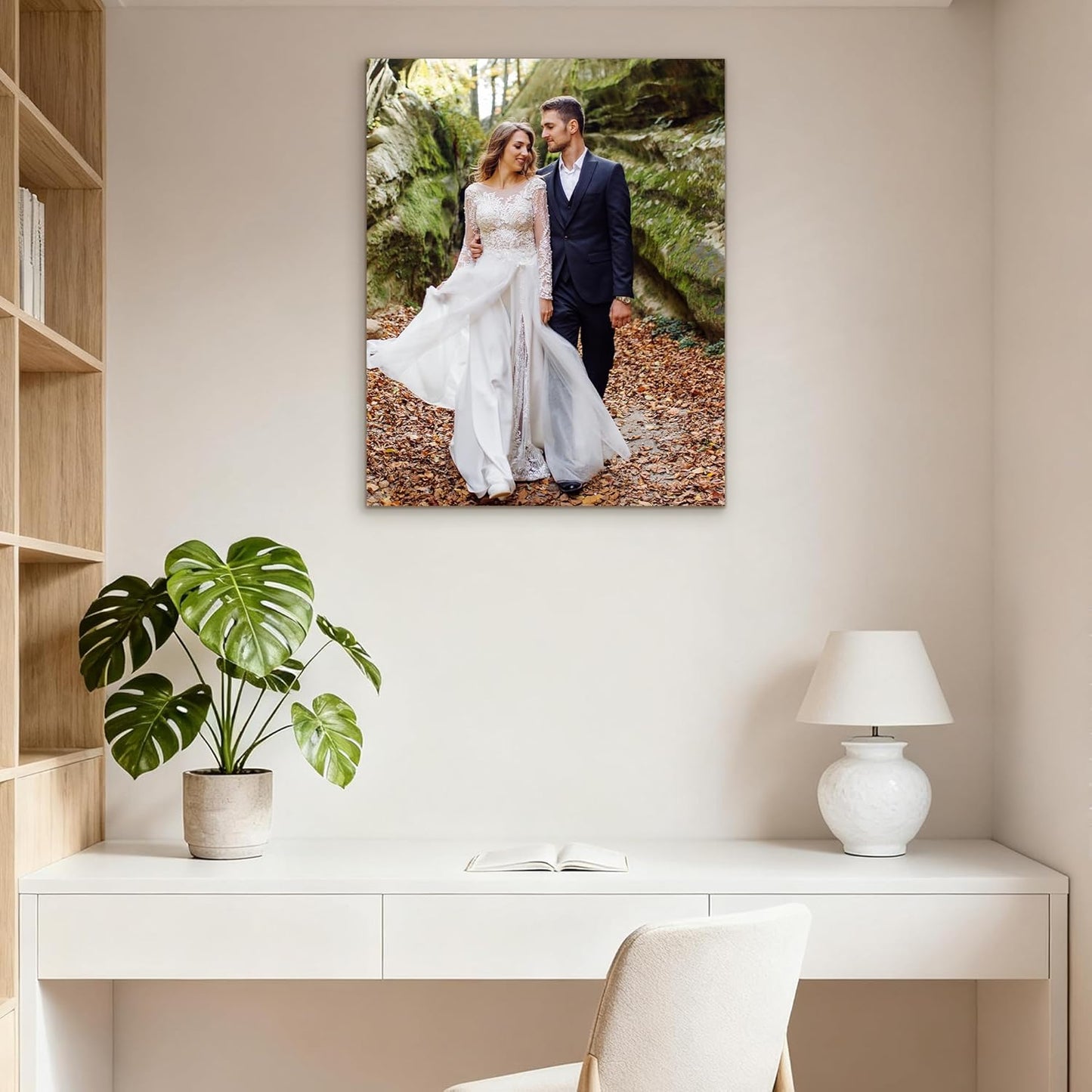 Tapuayts Custom Canvas Prints with Your Photos Framed Personalized Picture Gifts Photo Prints Canvas Wall Art for Bedroom Home Wall Decor (11" X 14")