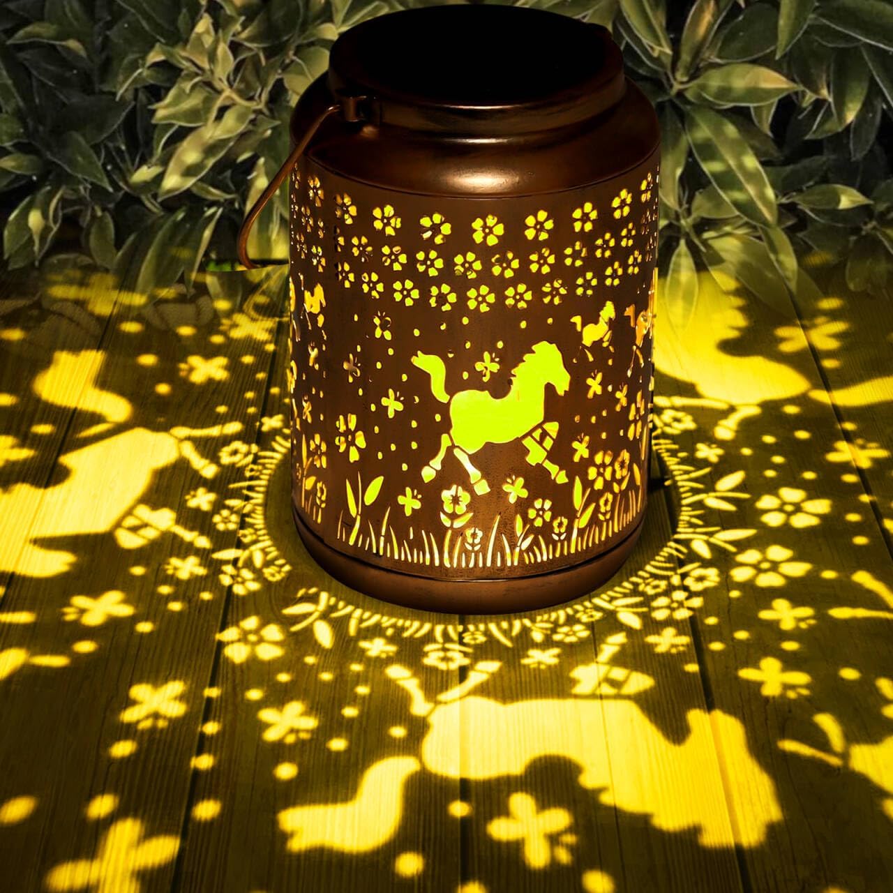 Horse Solar Lantern Outdoor Horse Decor Garden Decor Waterproof Decor Light Hanging Solar Lights Yard Decor, Gifts for Women Gifts for Mom Gifts for Grandma Horse Gifts