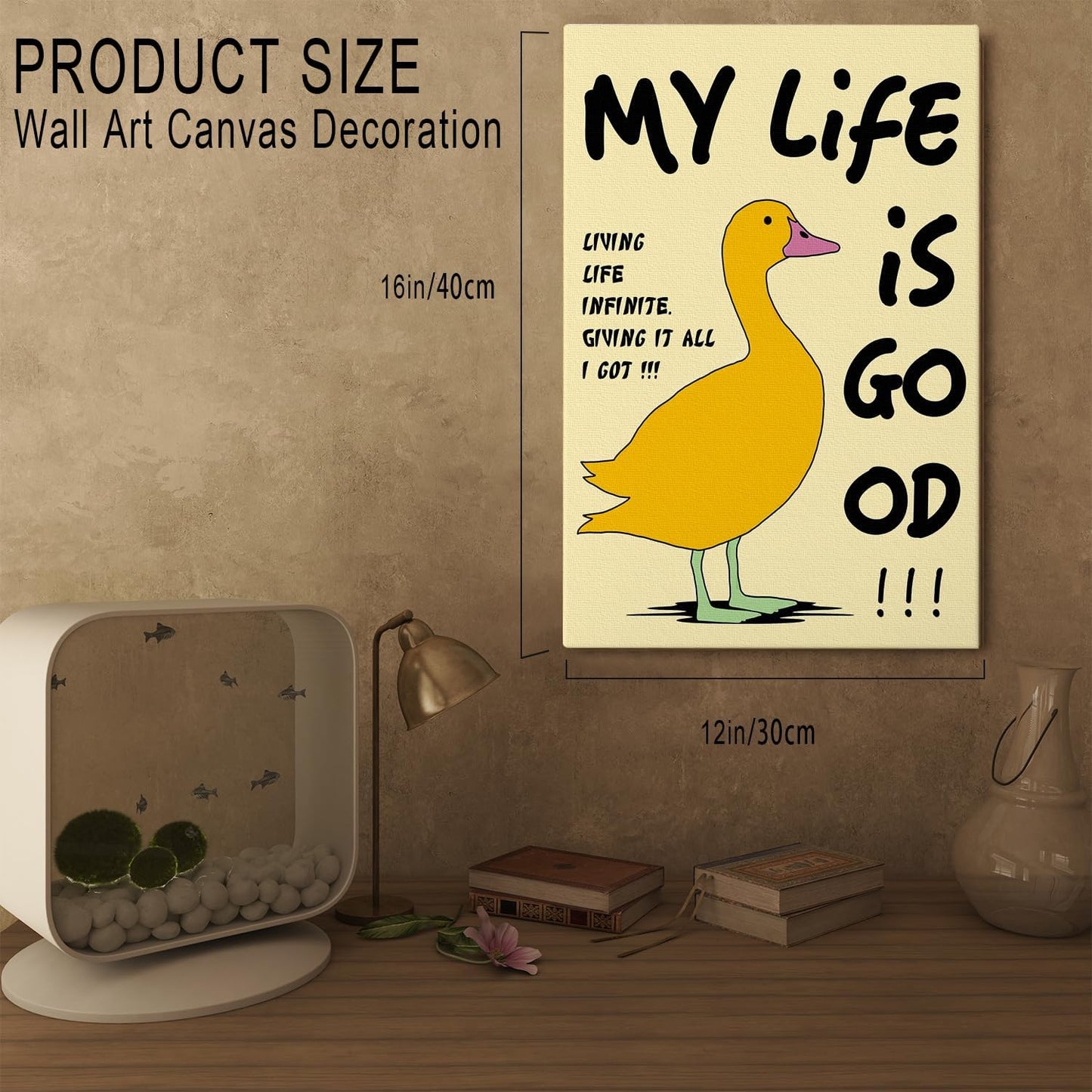 DIHSIEG Canvas Wall Art Print Frameless Floral Canvas Picture Poster, Motivational Wall Art Canvas Decor, Bedroom Canvas Prints, Dark Wall Art 12x16 Inch (dark green6)