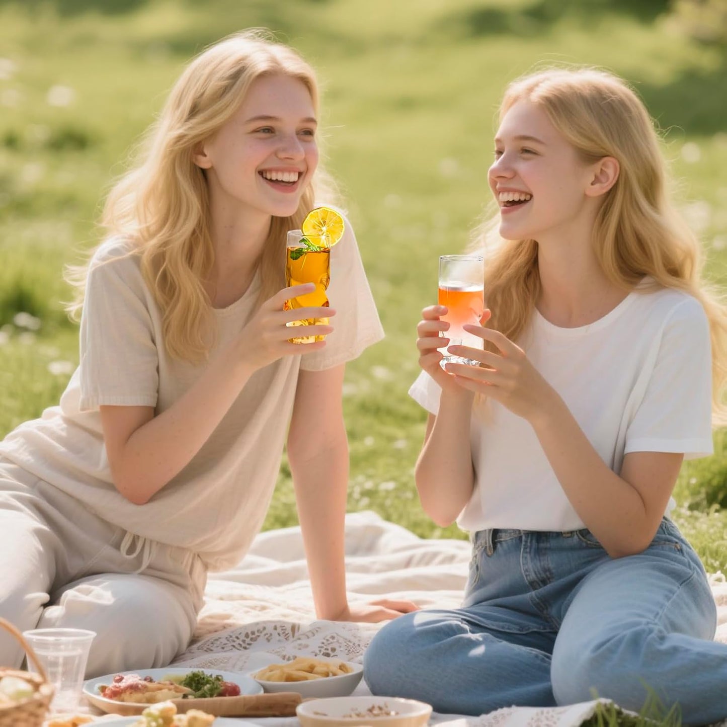 Stemless Wine Glasses Set of 2, 9oz with Finger Indentations for Red Wine, Bourbon, Scotch & Cocktails, Modern Unbreakable Barware Gifts