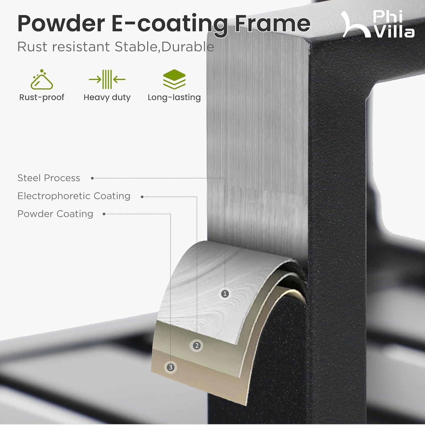 PHI VILLA 9 Piece Outdoor Dining Table Sets, Expandable Rectangular Metal Dining Table and 8 Bistro Metal Chairs for Patio, Deck, Yard