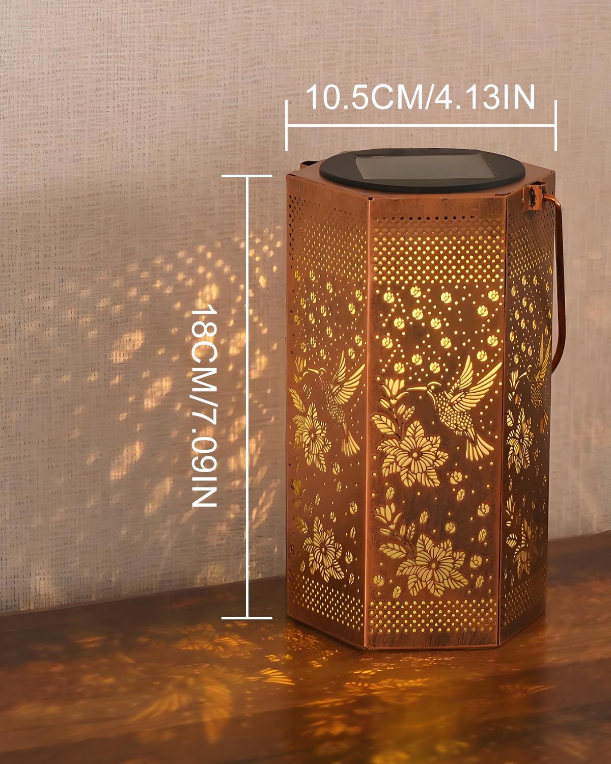 Birthday Gifts for Women Men - Father Day Gifts, Garden Decor Solar Lights Outdoor, 2 Pack Hummingbird Solar Lantern Outdoor Waterproof Outdoor Decoration for Outside, Yard, Lawn, Patio Deals