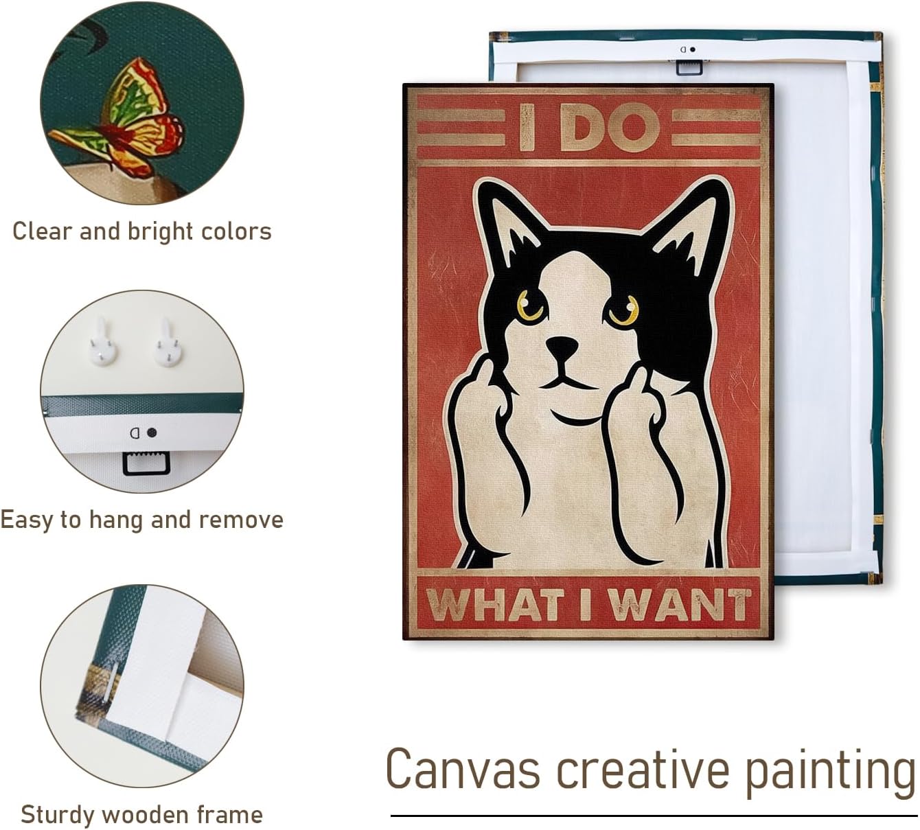 DIHSIEG Canvas Wall Art Print Frameless Floral Canvas Picture Poster, Motivational Wall Art Canvas Decor, Bedroom Canvas Prints, Dark Wall Art 12x16 Inch (dark green10)