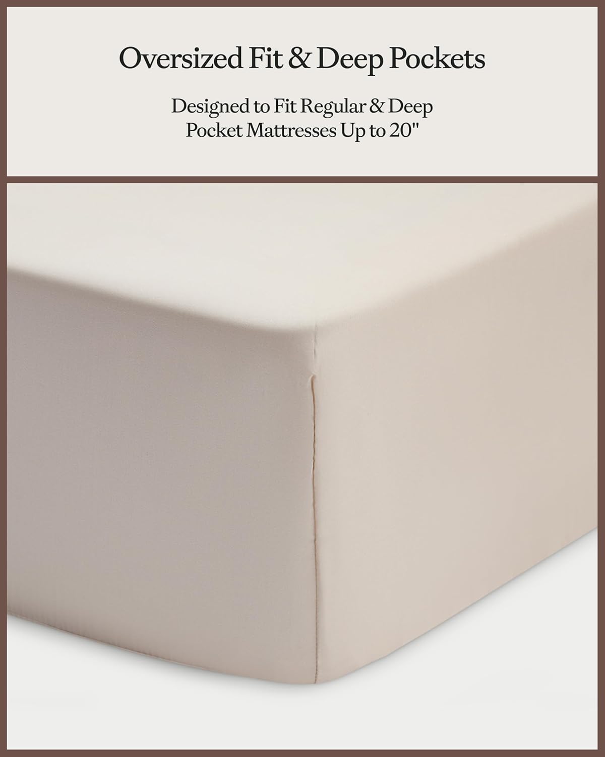 Cozy Earth Luxury Bed Sheet Set - 100% Viscose from Bamboo Fabric, Ultra-Soft & Breathable, Fits Regular & Deep Pocket Mattresses up to 20" - 4 Pieces King Sheet Set Driftwood