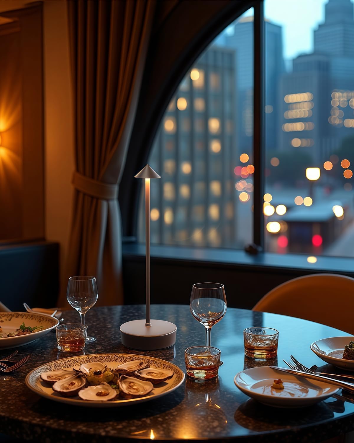 2 Packs Rust Cordless Rechargeable Table Lamp 7200mAh Portable Touch Control LED Dimmable Rusty Table Lamp for Bedroom Reading