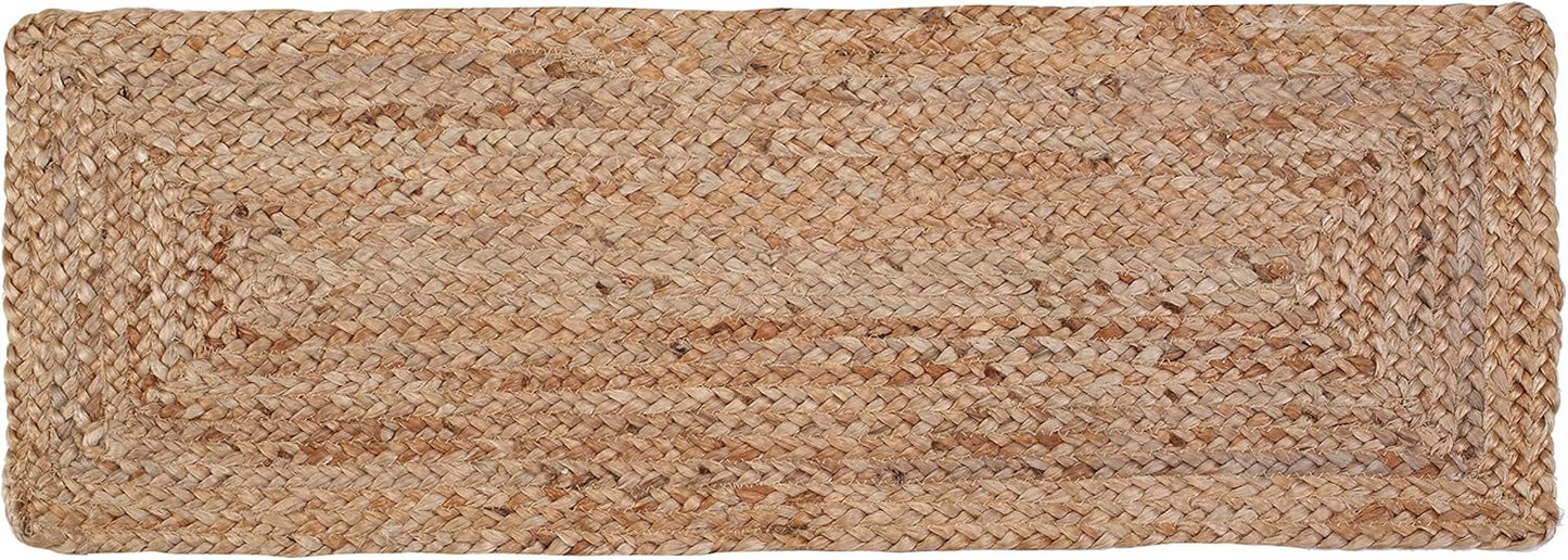 Savi Home Farmhouse Jute Burlap Table Runner 36 Inches Long, Organic Eco-Friendly Rustic Vintage Dining Table Runner, 13x36 Natural Jute Braided Table Runner
