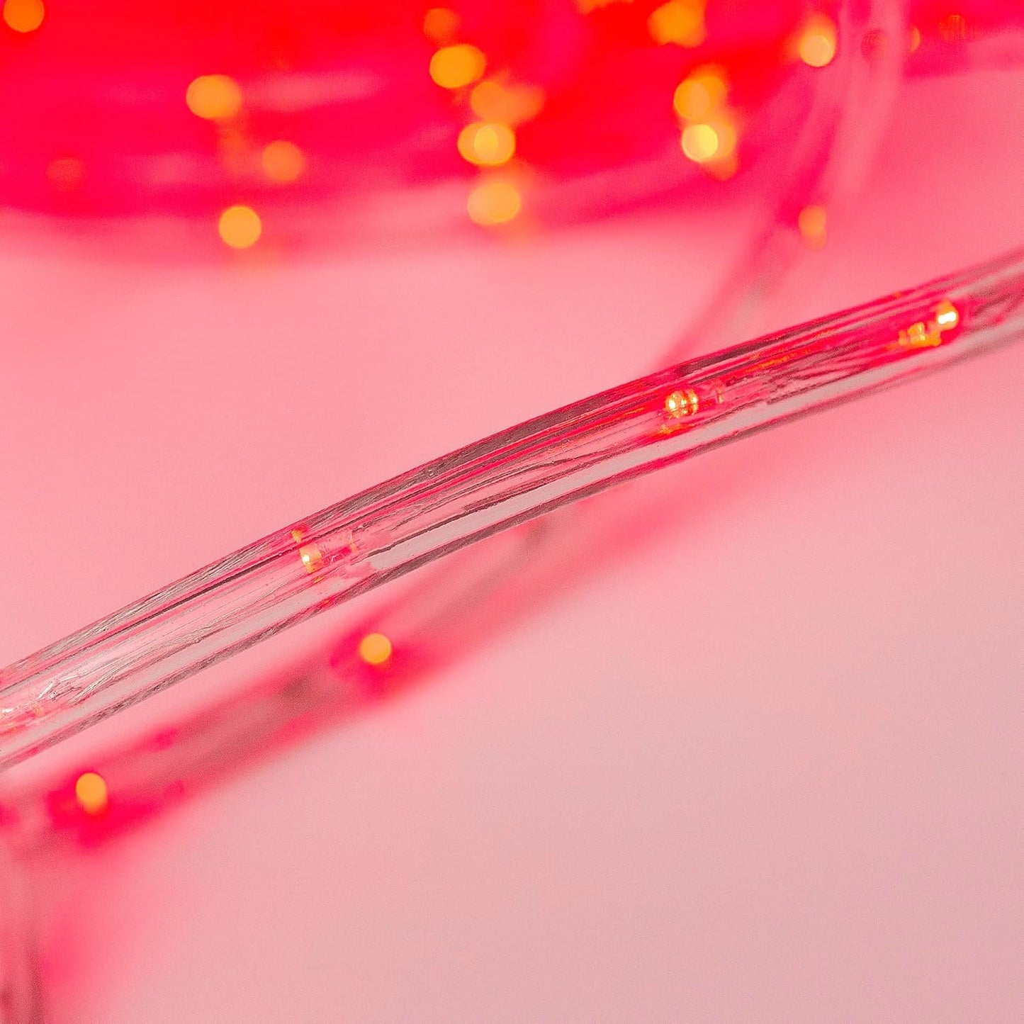 Waterproof LED Rope Lights, Connectable & Flexible with 8 Modes, Outdoor Lighting for Deck, Garden, Pool, Patio & Christmas Decor (RED, 20ft)