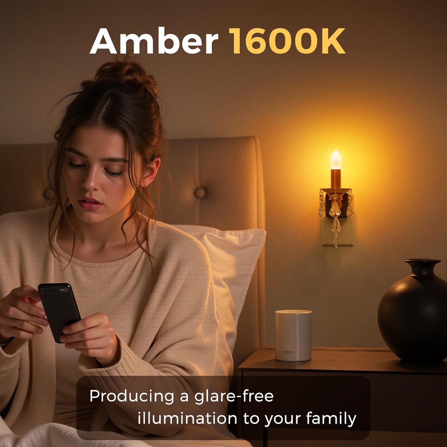 L LOHAS LED Flameless Candle Night Light, 2 Pack Night Lights Plug into Wall, LED Candle Night Light with Light Sensor, 0-100LM Dimmable Nightlight, for Dinning Room, Living Room, Bathroom, Hallway