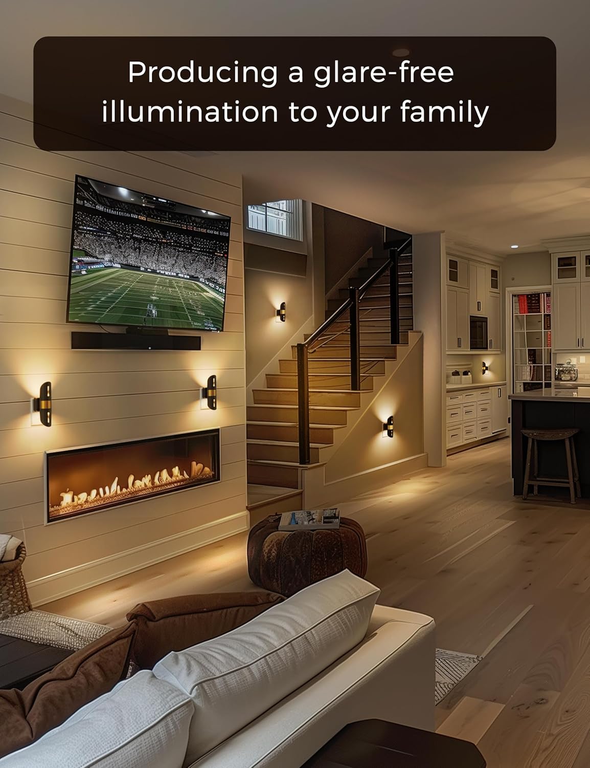 L LOHAS LED Night Lights Plug into Wall, [2-Pack] Decorative Plug in Night Light with Light Sensor,0-100LM Adjustable Brightness,Soft White 3000K, Nightlight for Hallway Bedroom Bathroom