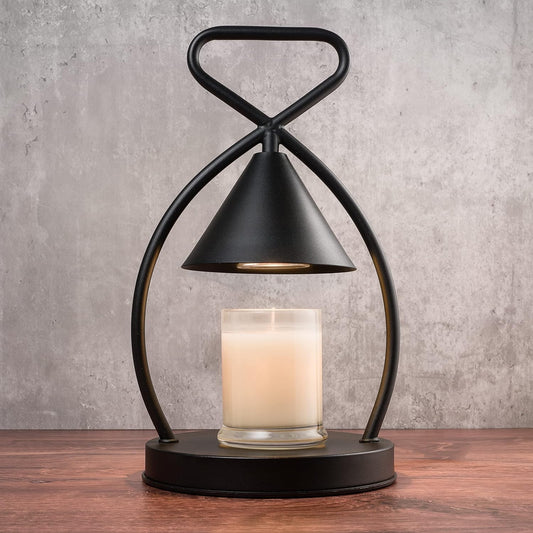 Candle Warmer Lamp with Timer - 1H, 2H, 4H, 2 Bulbs, Compatible with Jar Candles, Adjustable Light and Heat Output, Stylish and Modern Design for 2-in-1 Home Decor, Candle Warmer