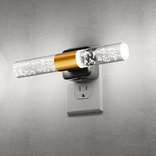 L LOHAS LED Bright Night Light, Night Lights Plug into Wall, 180° Rotating, Daylight White 5000K, Auto Light Sensor, Dimmable Nightlights for Bedroom Bathroom Hallway, 1 Pack