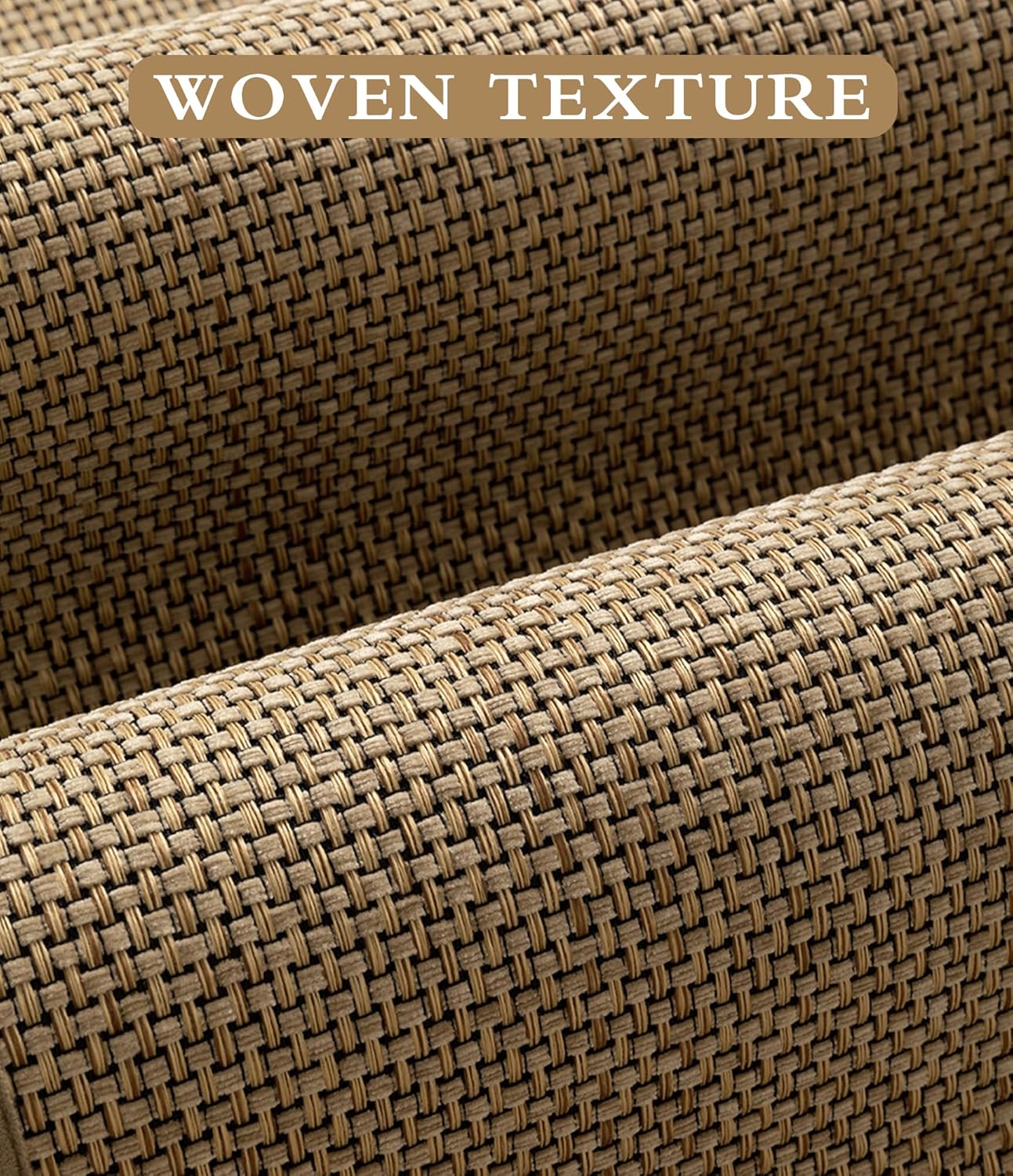 YIHOUSE Bathroom Rugs Sets 5 Pieces, Beige Ultra Thin Bath Mats Fit Under Door, Absorbent Quickly Dry Rubber-Backing Braided Bath Mat Set, Non Slip Washable Bath Rugs Mat for Bathroom Floor, Beige