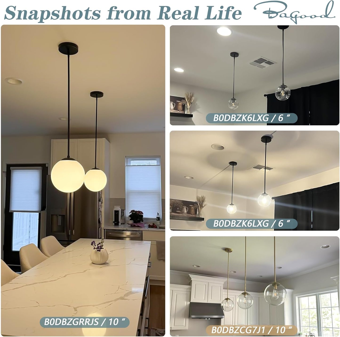 10 Inch Globe Pendant Light Gold Mid Century Pendant Light Contemporary Globe Pendant Lights Adjustable Hanging Light Fixture Milk Glass with Brass Finish for Dining Room Kitchen Island