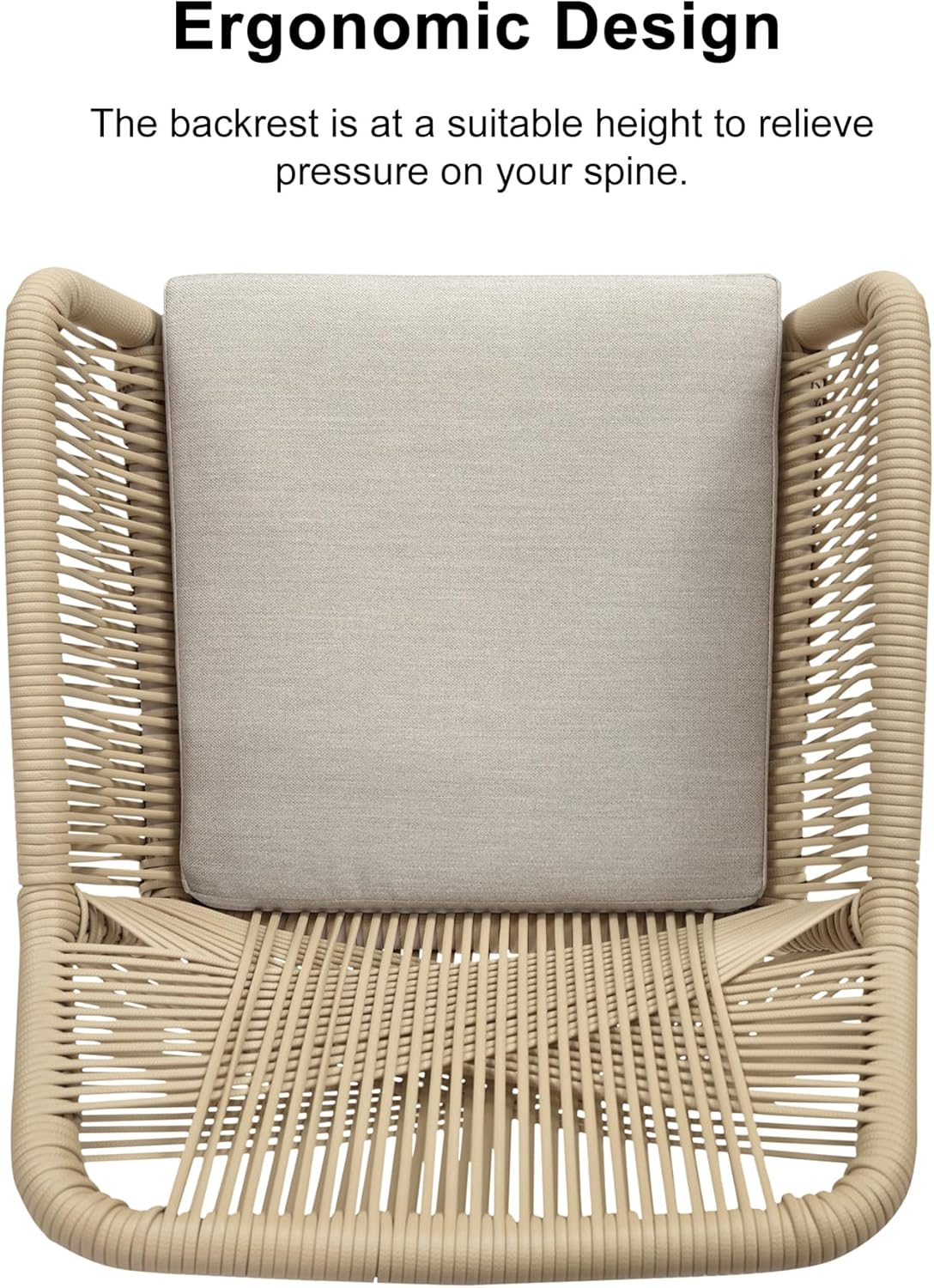 PURPLE LEAF Outdoor Patio Dining Set All-Weather PE Rattan Furniture Set with All Aluminum Frame Rectangular 9 Pieces Table and Chairs Set for 8 People Lawn Garden Backyard Deck, Champagne