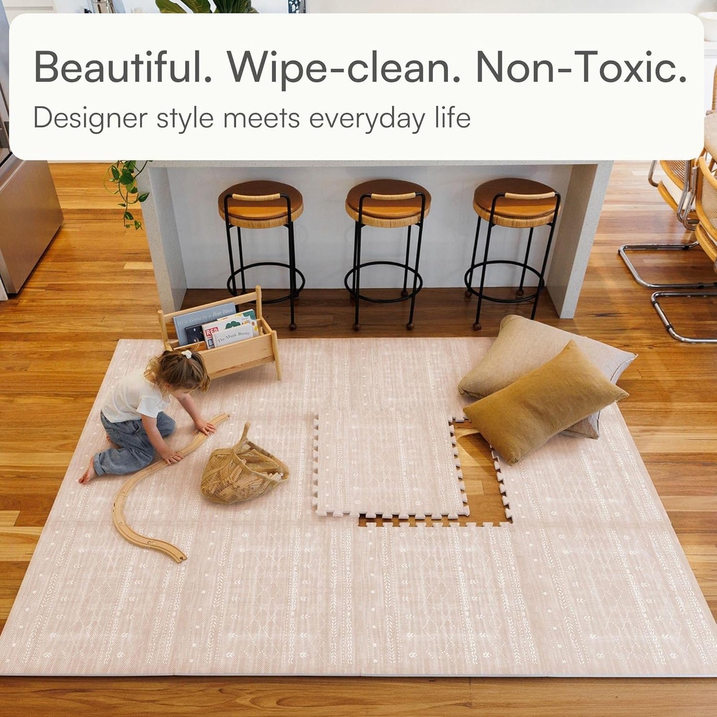 Lillefolk Baby Play Mat for Floor – 6x8ft Dusk | Soft Non Toxic Premium EVA Foam Tiles for Tummy Time, Crawling & Playroom – Waterproof Interlocking Floor Mat for Babies & Toddlers (12 Tiles)