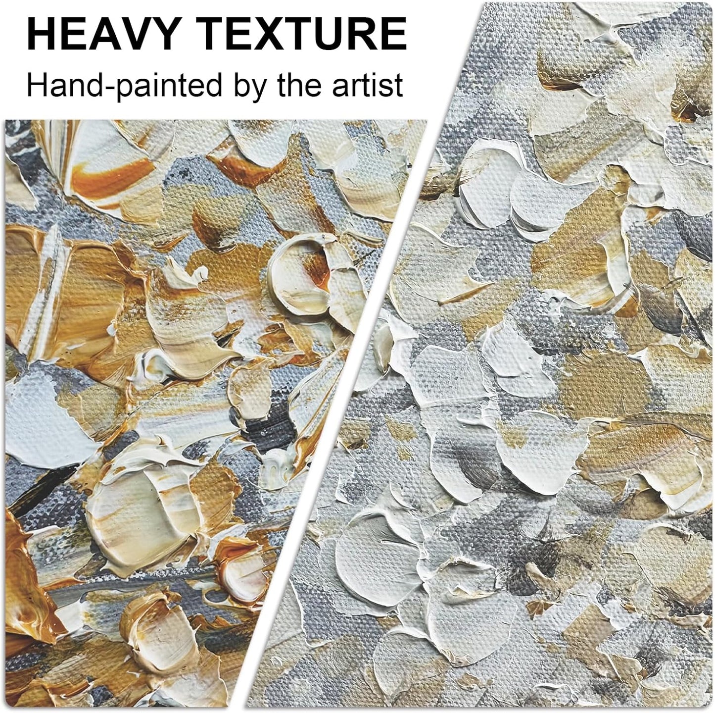 White Tree of Life Canvas Wall Art, Modern Abstract Textured Painting, Large Framed Panoramic Landscape Artwork for Living Room, Bedroom, Office, Home Decor 40"x20"