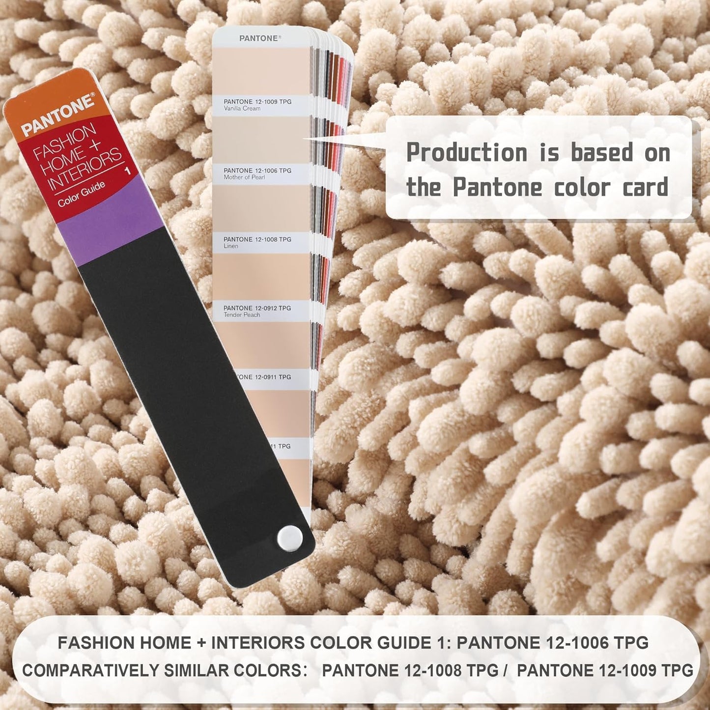 Yimobra Bathroom Rugs Sets 2 Piece - Quick Dry Extra Thick Luxury Chenille Bath Mat, Non Slip Super Absorbent for Tub Shower Sink, Machine Washable Shaggy Floor Mat, 32"x20"+24"x20" Inch, Light Brown