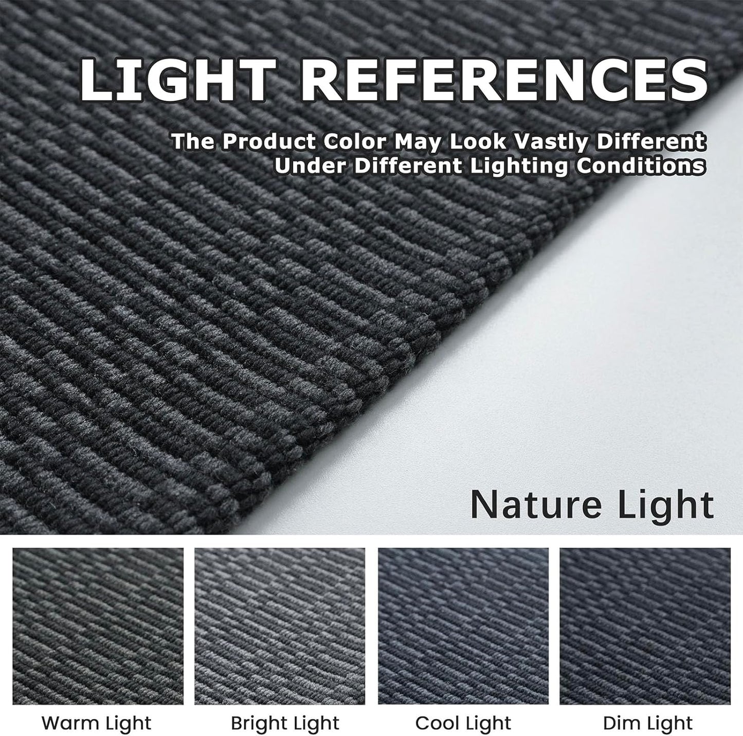 KOZYFLY Washable Runner Rug 3x14 ft Hallway Kitchen Runner Rugs with Rubber Backing Bobo Non Slip Entryway Runner Indoor, Long Carpet Runners for Hall Kitchen Entryway, Black/Grey