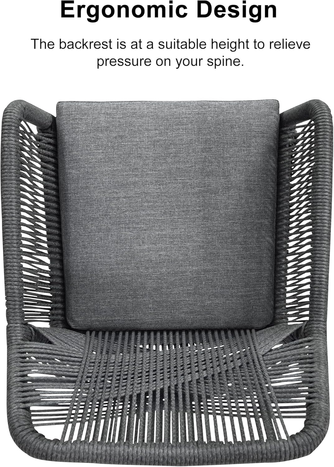 PURPLE LEAF 16 Pieces Outdoor Patio Dining Set All-Weather PE Rattan Furniture Set with All Aluminum Frame Outdoor Table and Chairs Set for 14 People Lawn Garden Backyard Deck, Grey