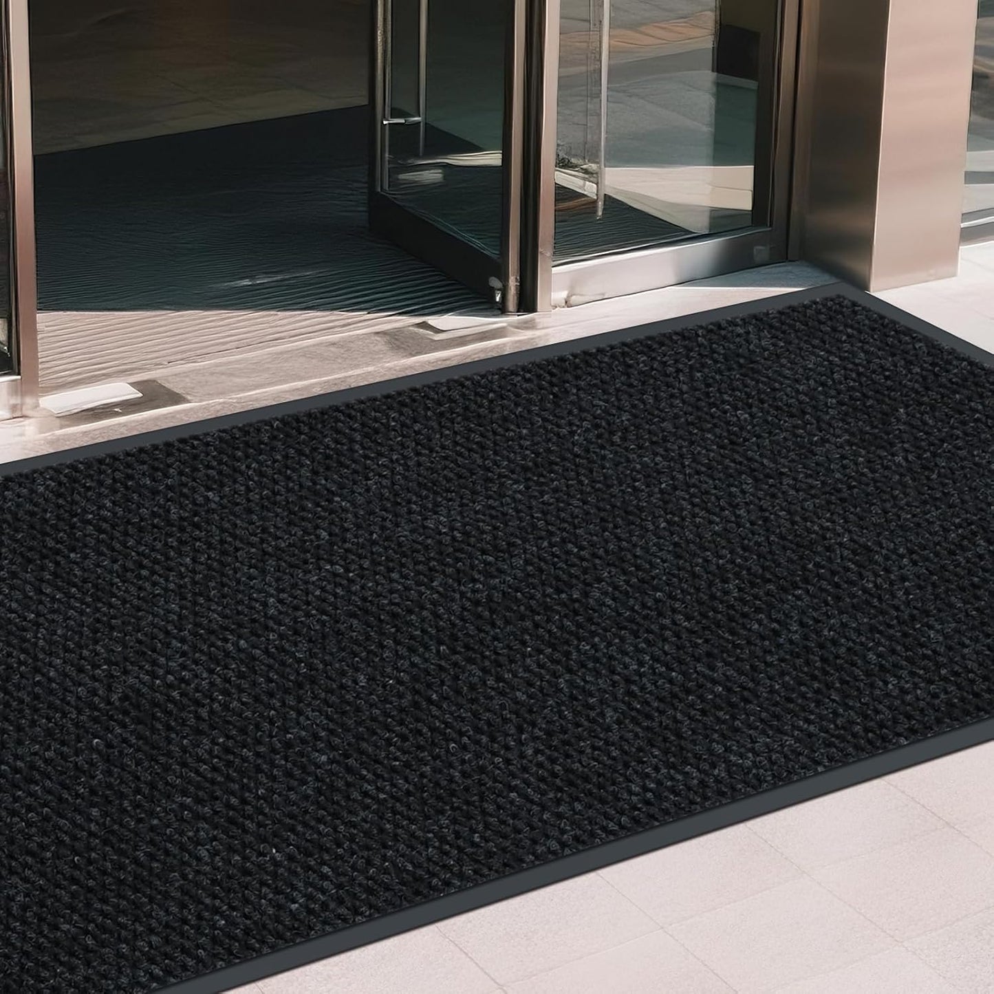 Front Door Mat Indoor Outdoor Entrance, 3ft x 49ft Non Slip Custom Size Outdoor Mat, Commercial Easy Clean Door Mat, Low-Profile Doormat Welcome Floor doormats, Resist Dirt for Front Door Patio Decor