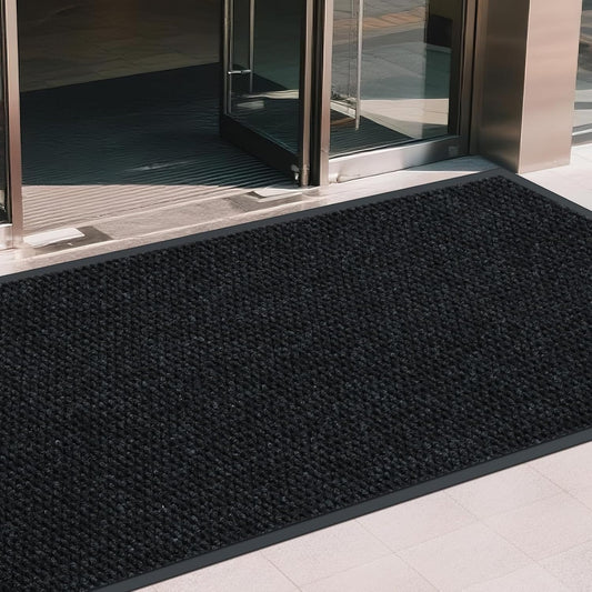 Front Door Mat Indoor Outdoor Entrance, 4ft x 10ft Non Slip Custom Size Outdoor Mat, Commercial Easy Clean Door Mat, Low-Profile Doormat Welcome Floor doormats, Resist Dirt for Front Door Patio Decor