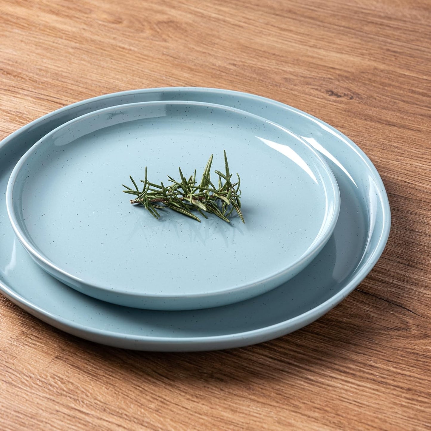 GBHOME Ceramic Dinnerware Set for 4, 12pcs Stoneware Plates and Bowls Sets, Handmade Chip and Scratch Resistant Dishes Set, Dishwasher & Microwave Safe