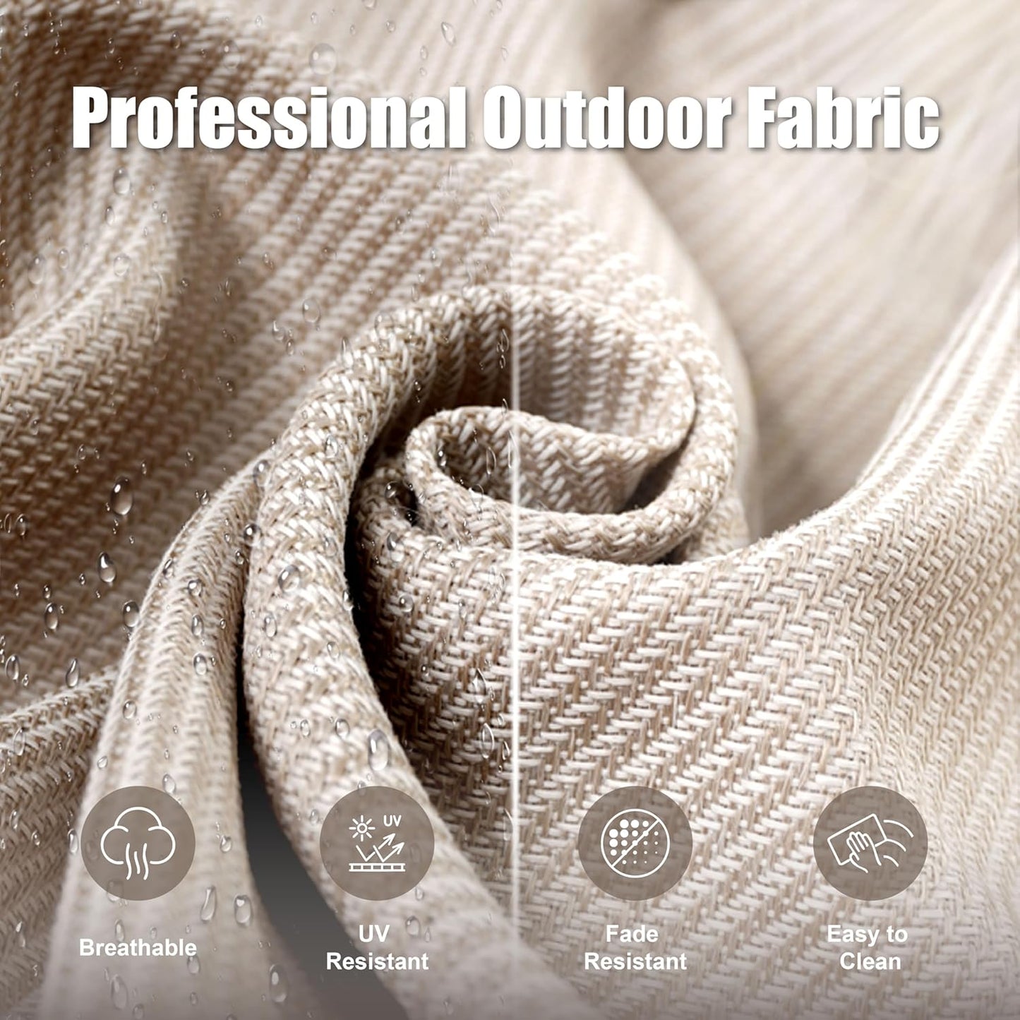 10 Pieces Wicker Patio Furniture Sets Swivel Chairs, All Weather Wicker 3 Seater Sofa with Ottomans Rattan Side Table, Outdoor Conversation Furniture Set for Porch Sunroom Backyard, Beige